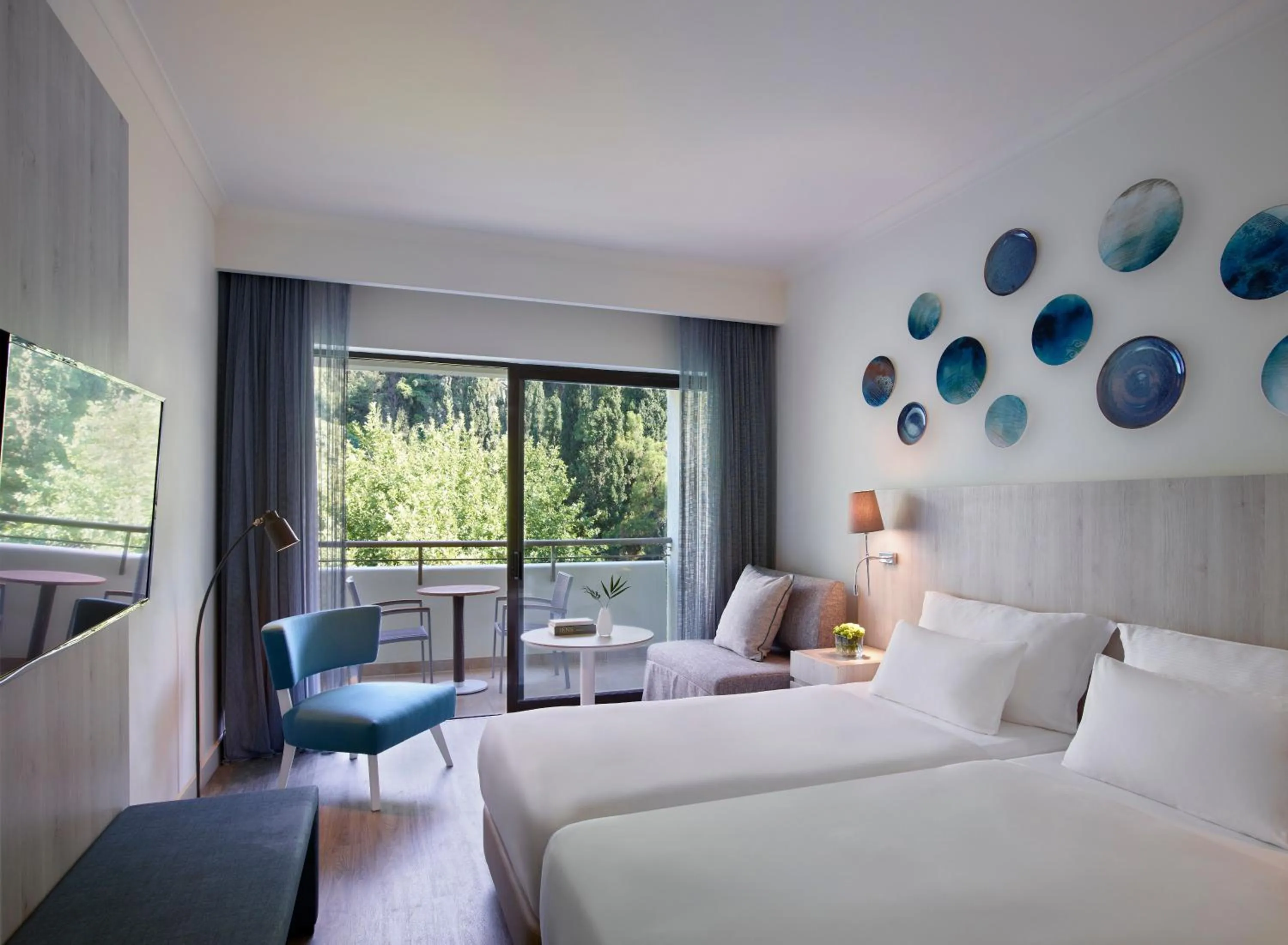 Photo of the whole room, Bed in Rhodes Bay Hotel & Spa