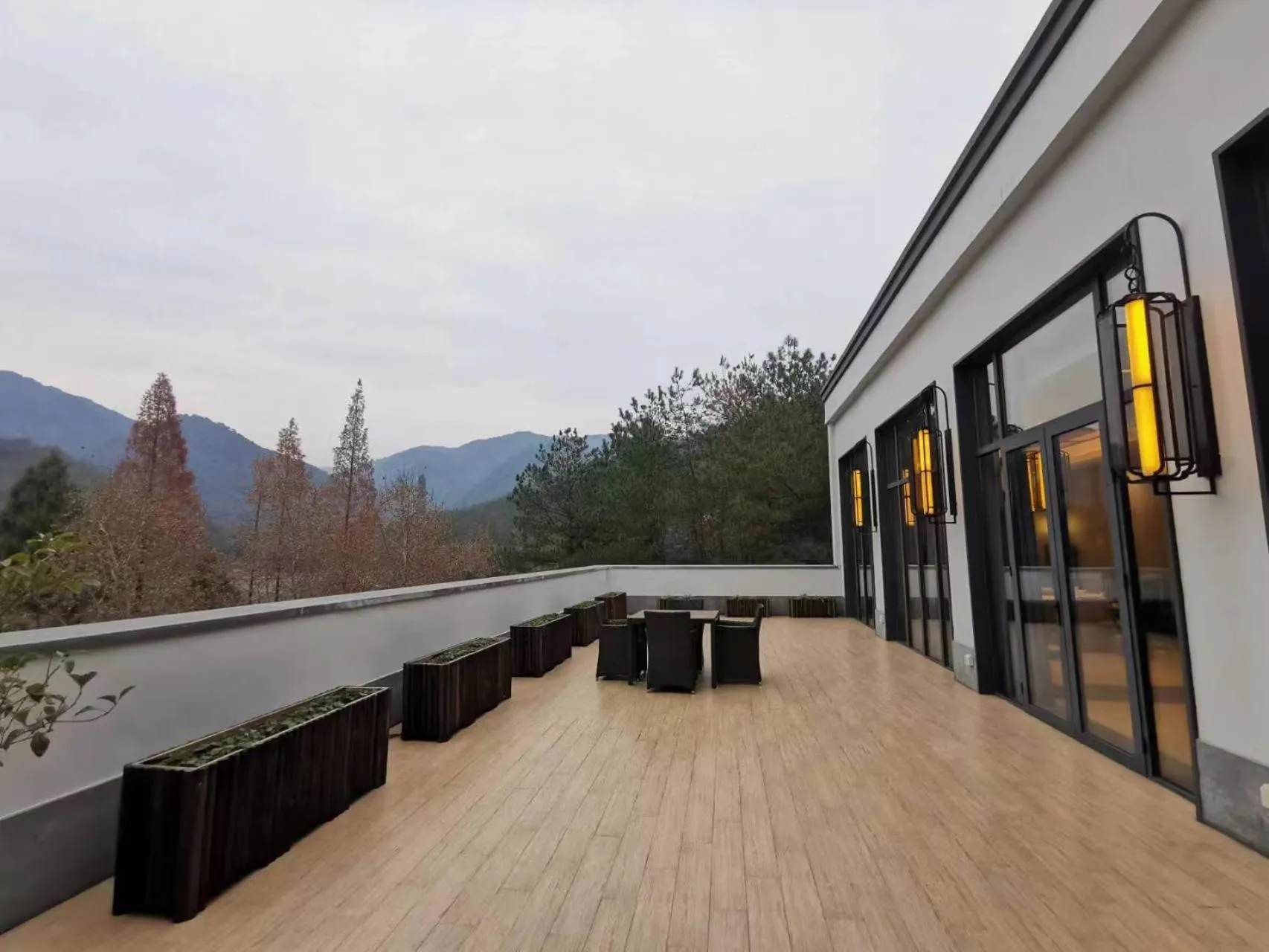 Balcony/Terrace in The Lucid Resort Tiantai