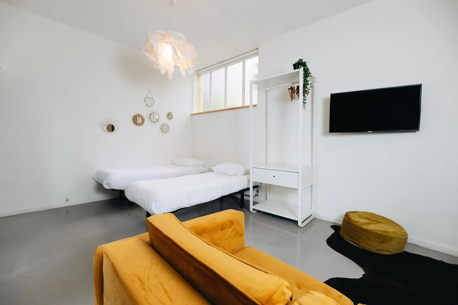 Bed in Hotel Zilt Studio's