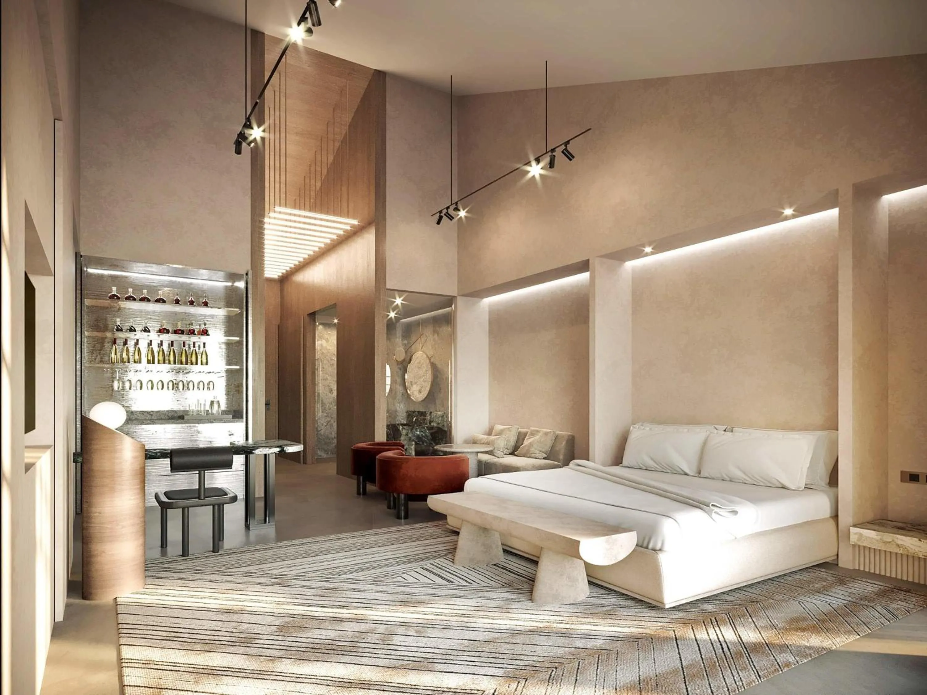 Bedroom in Mondrian Singapore Duxton