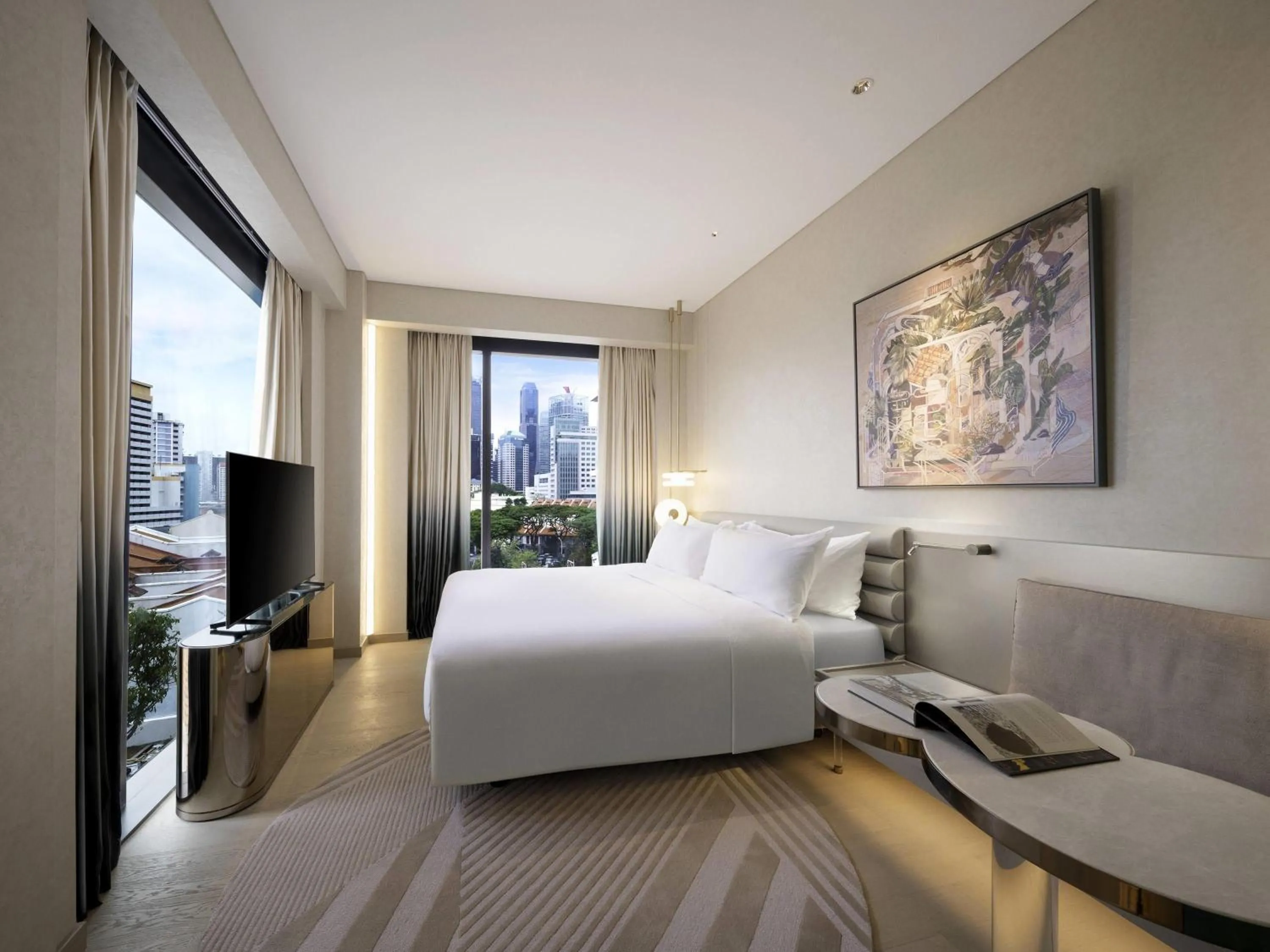 Bedroom, Bed in Mondrian Singapore Duxton