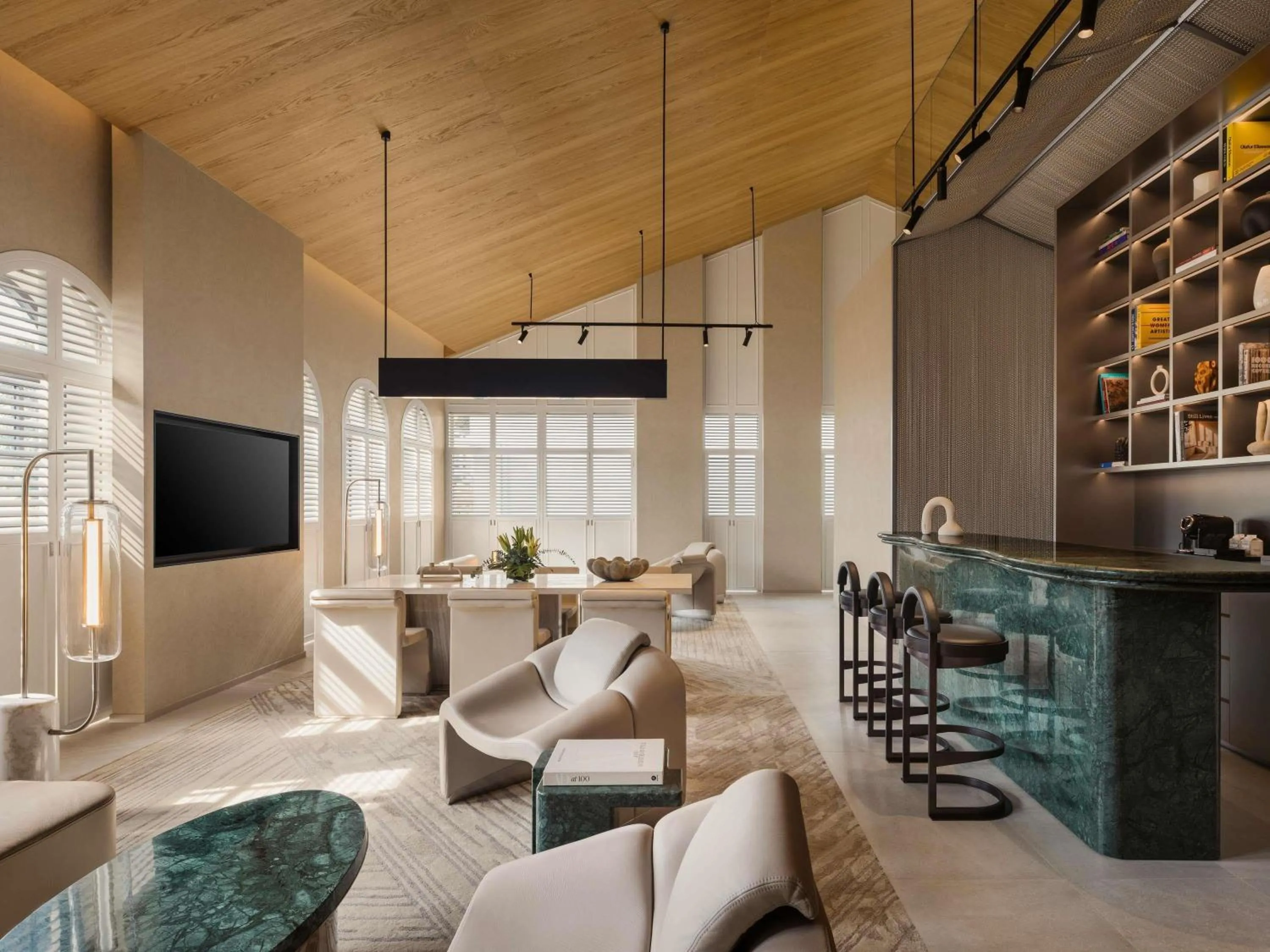 Bedroom in Mondrian Singapore Duxton