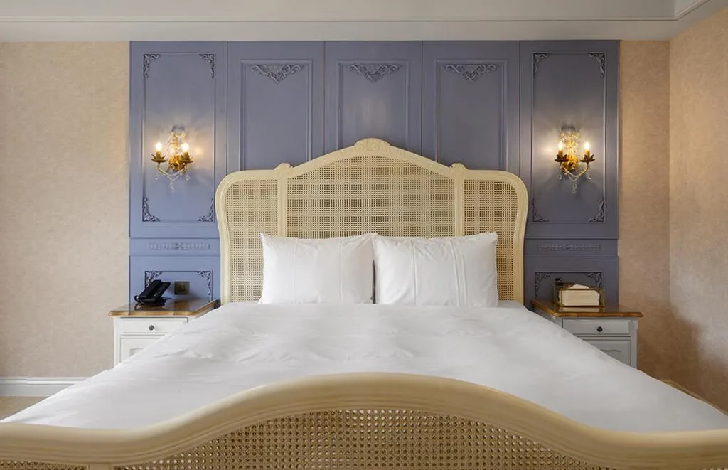 Bed in 格拉斯行館 Grasse Grace Manor 苗栗唯一SLH會員