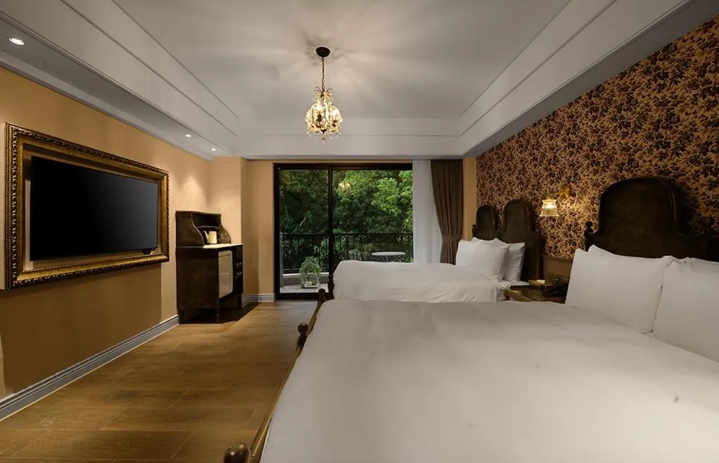 Bed in 格拉斯行館 Grasse Grace Manor 苗栗唯一SLH會員