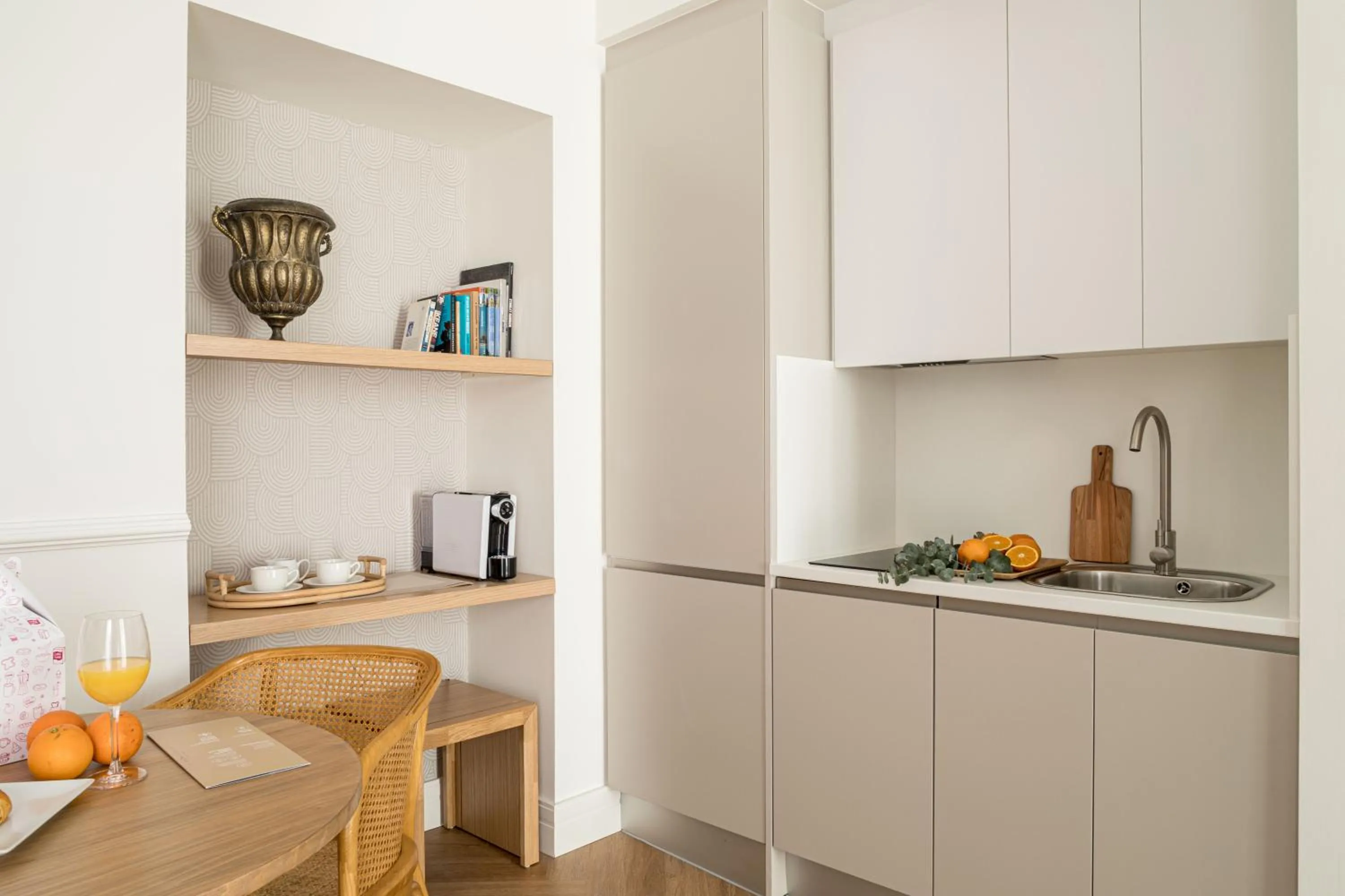 kitchen in Mylu Suites by Puerta Catedral