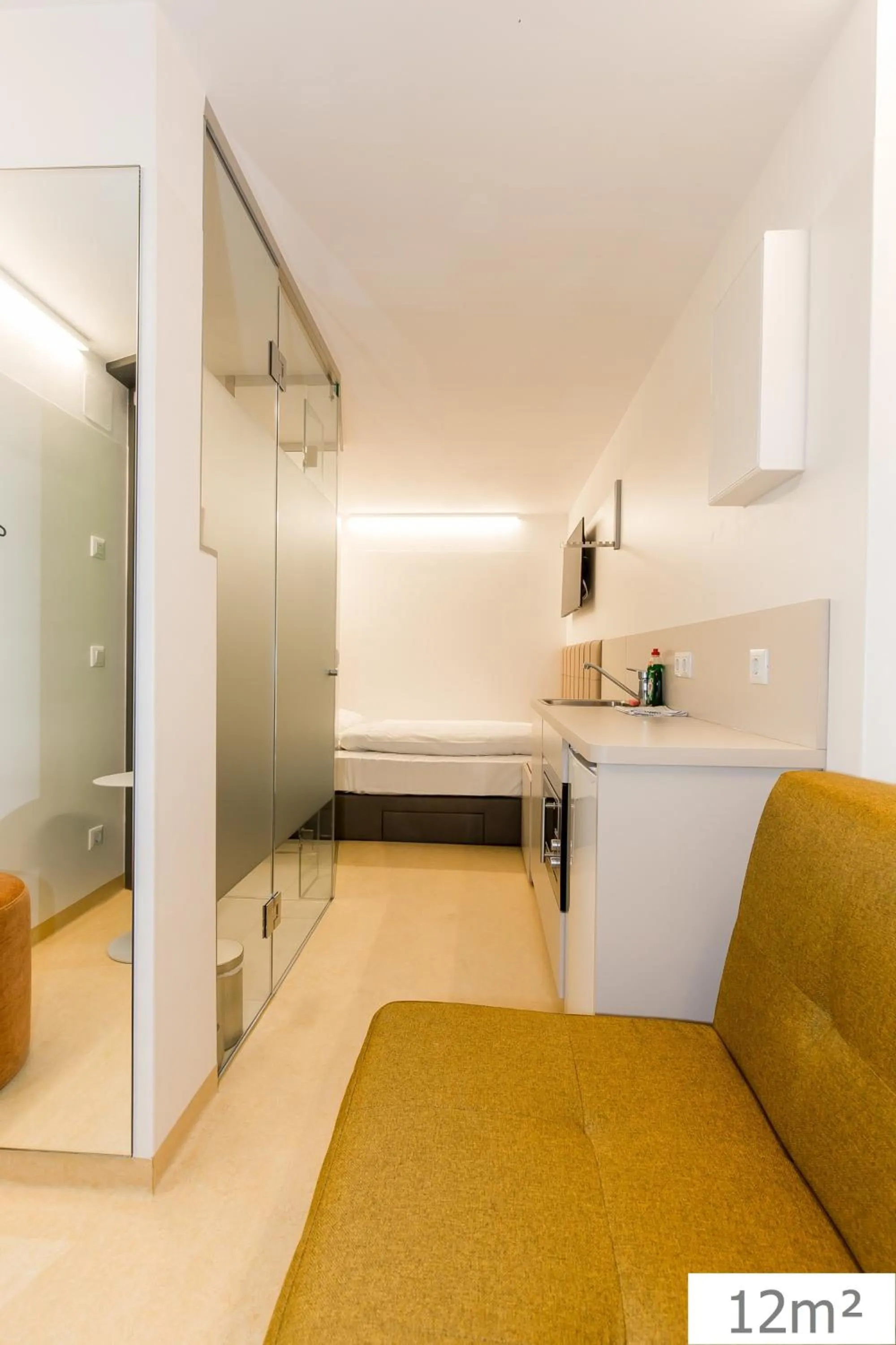 Kitchen or kitchenette in Smart Nano Living - Wien Hauptbahnhof - self check-in