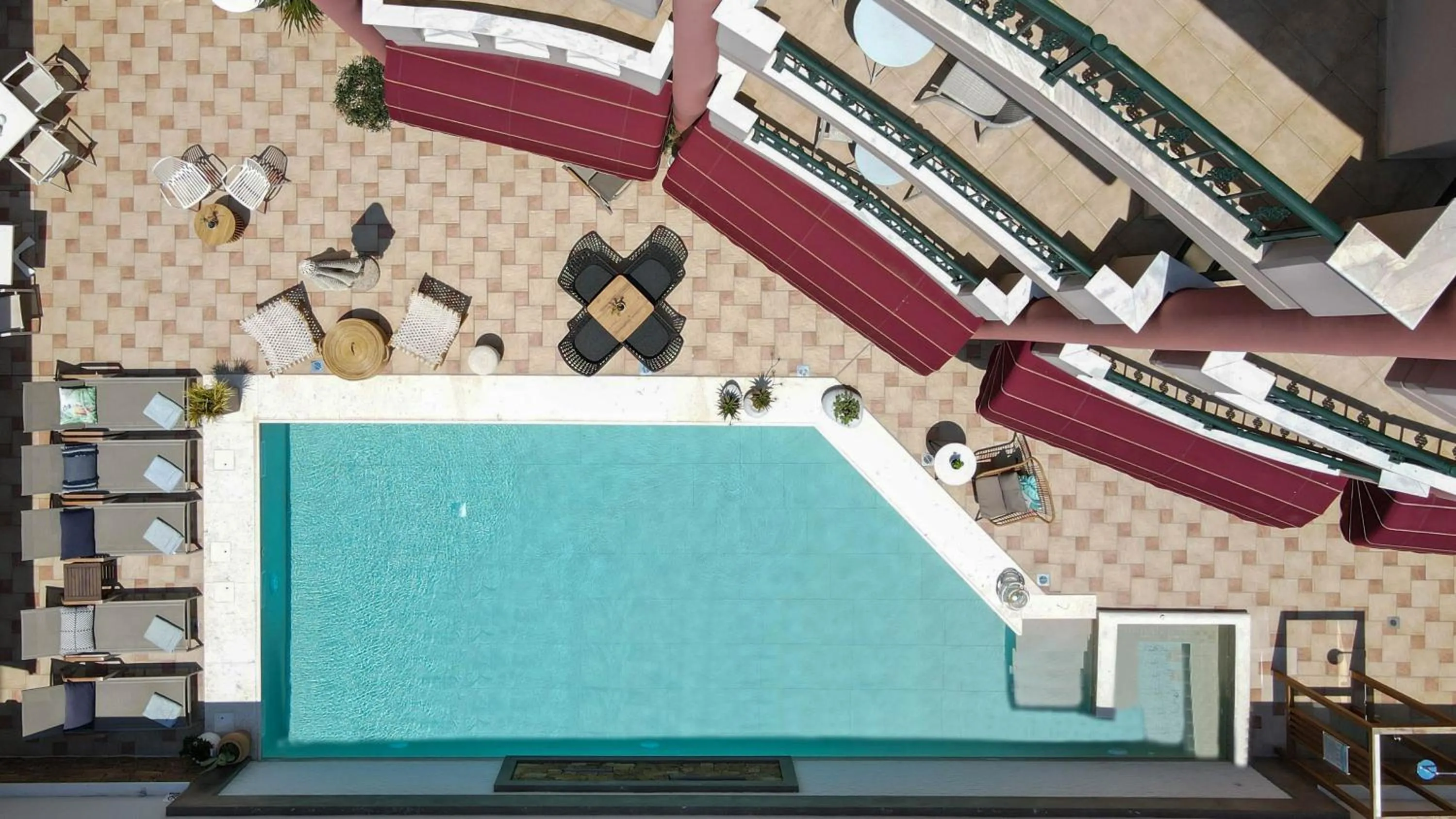 Swimming pool in Hotel Evilion Sea And Sun