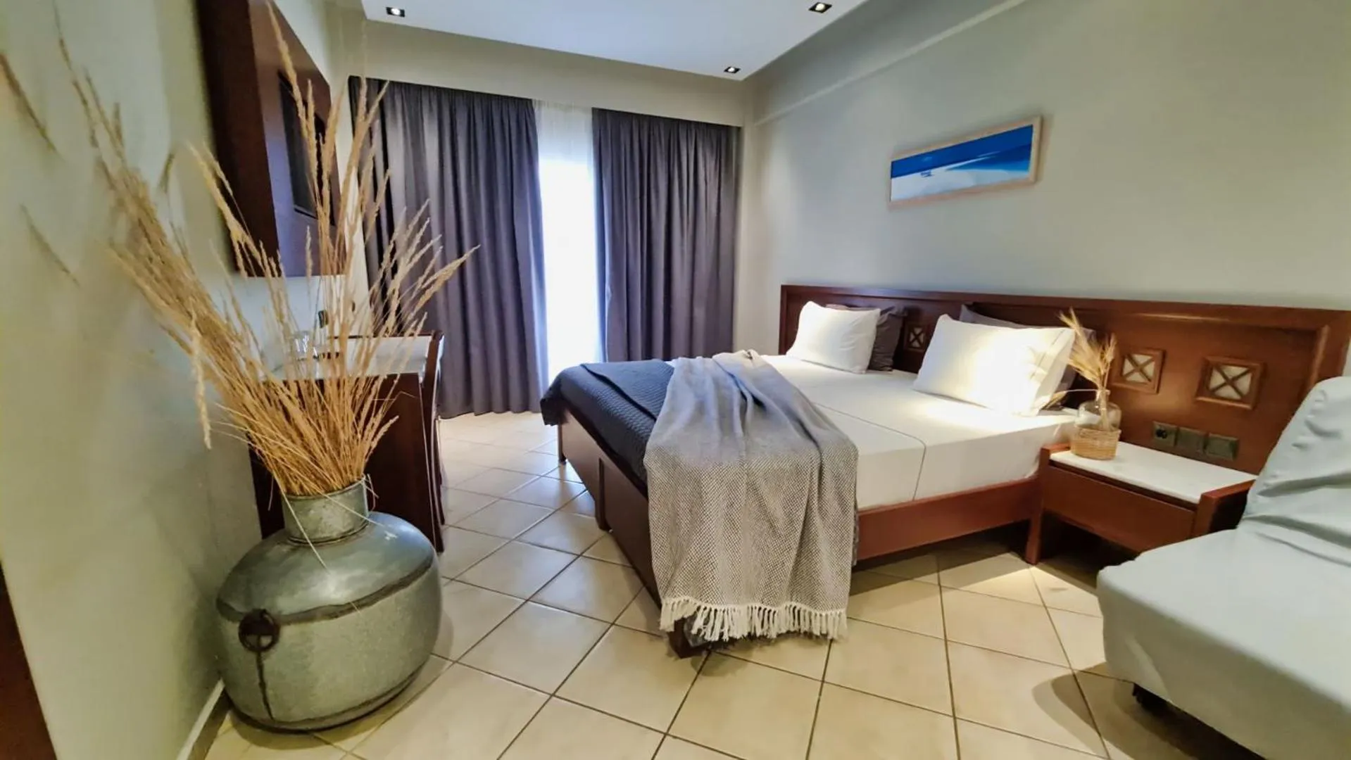 Bed in Hotel Evilion Sea And Sun