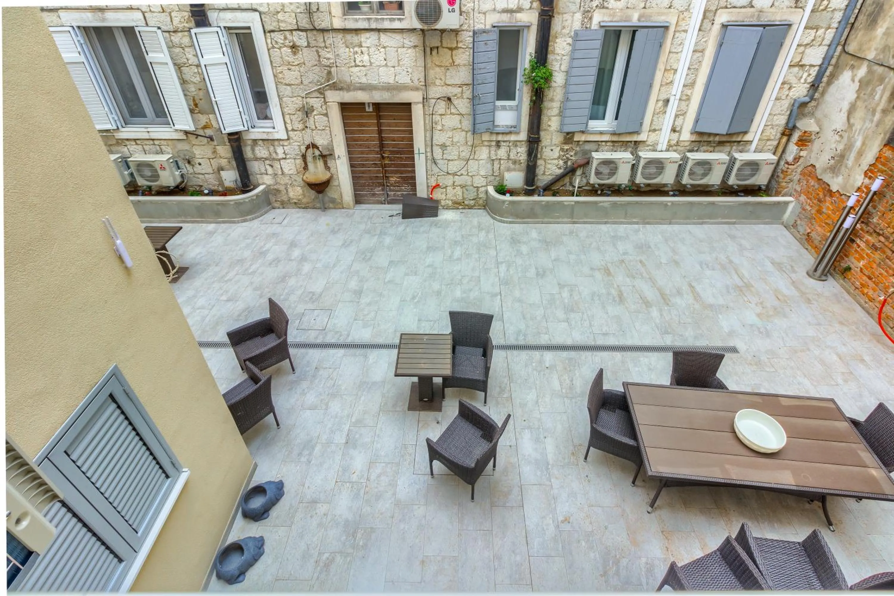 Quiet street view in Irini Luxury Rooms