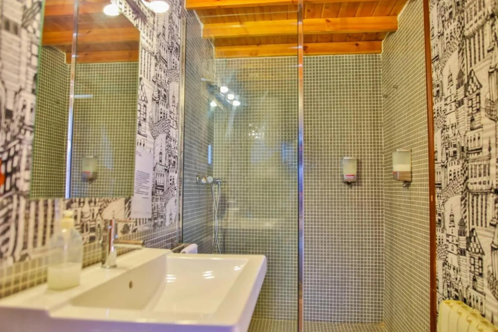 Shower in Casas Cueva y Cortijo La Tala en Guadix