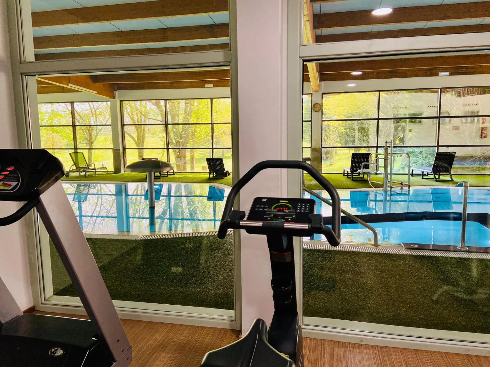 Fitness centre/facilities in Oca Palacio De La Llorea Hotel & Spa