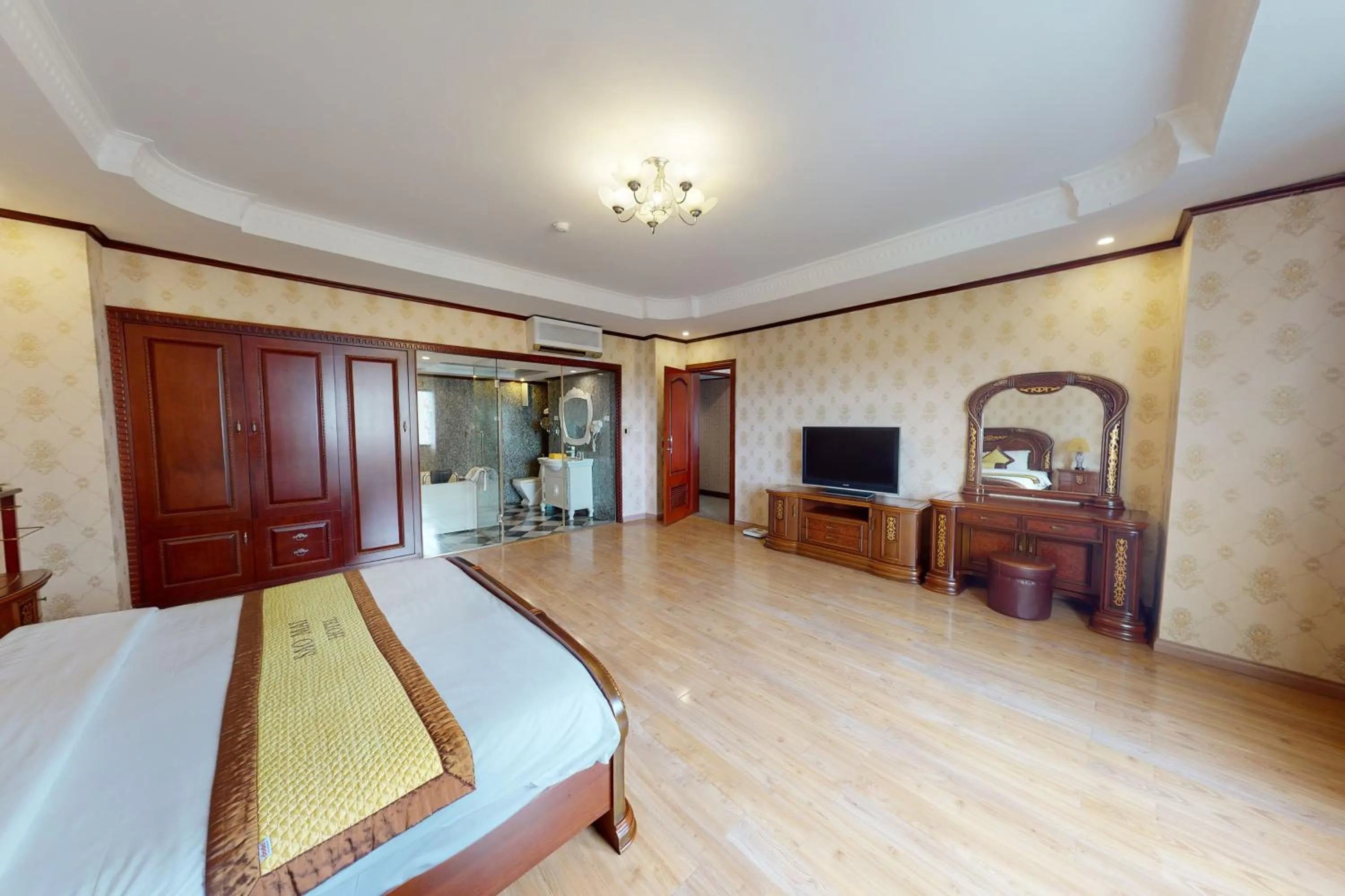 Bed in Sao Mai Hotel