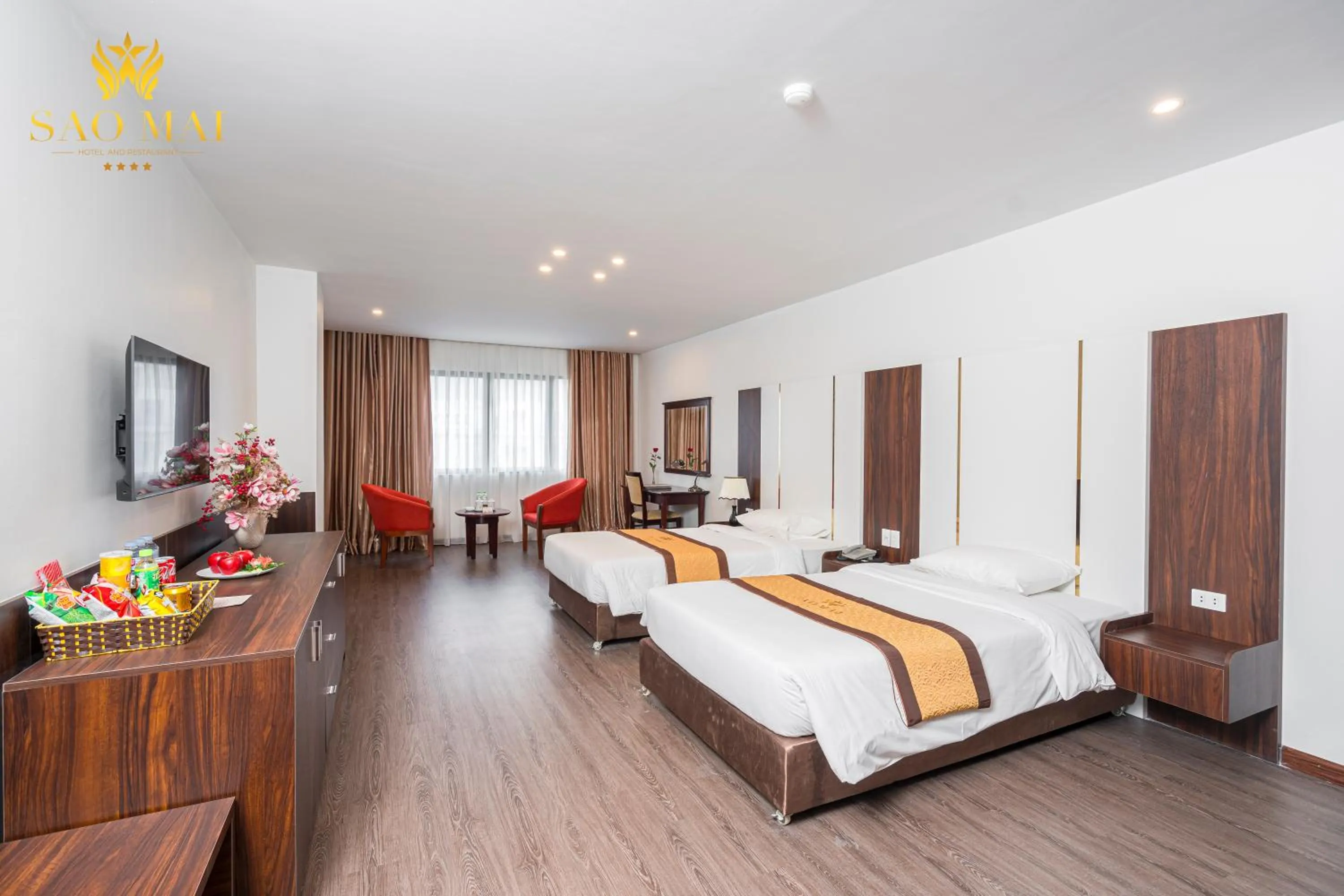 Bed in Sao Mai Hotel