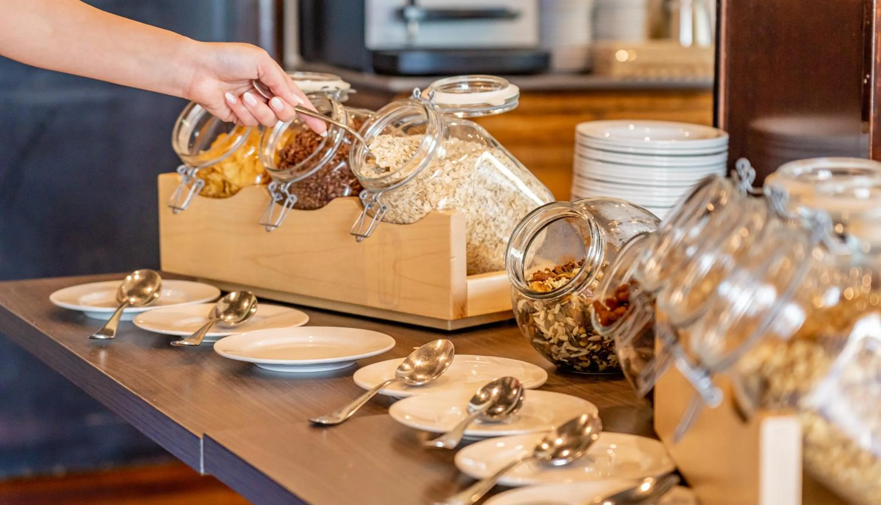 Breakfast in Apartahotel Suites Vila Birdie