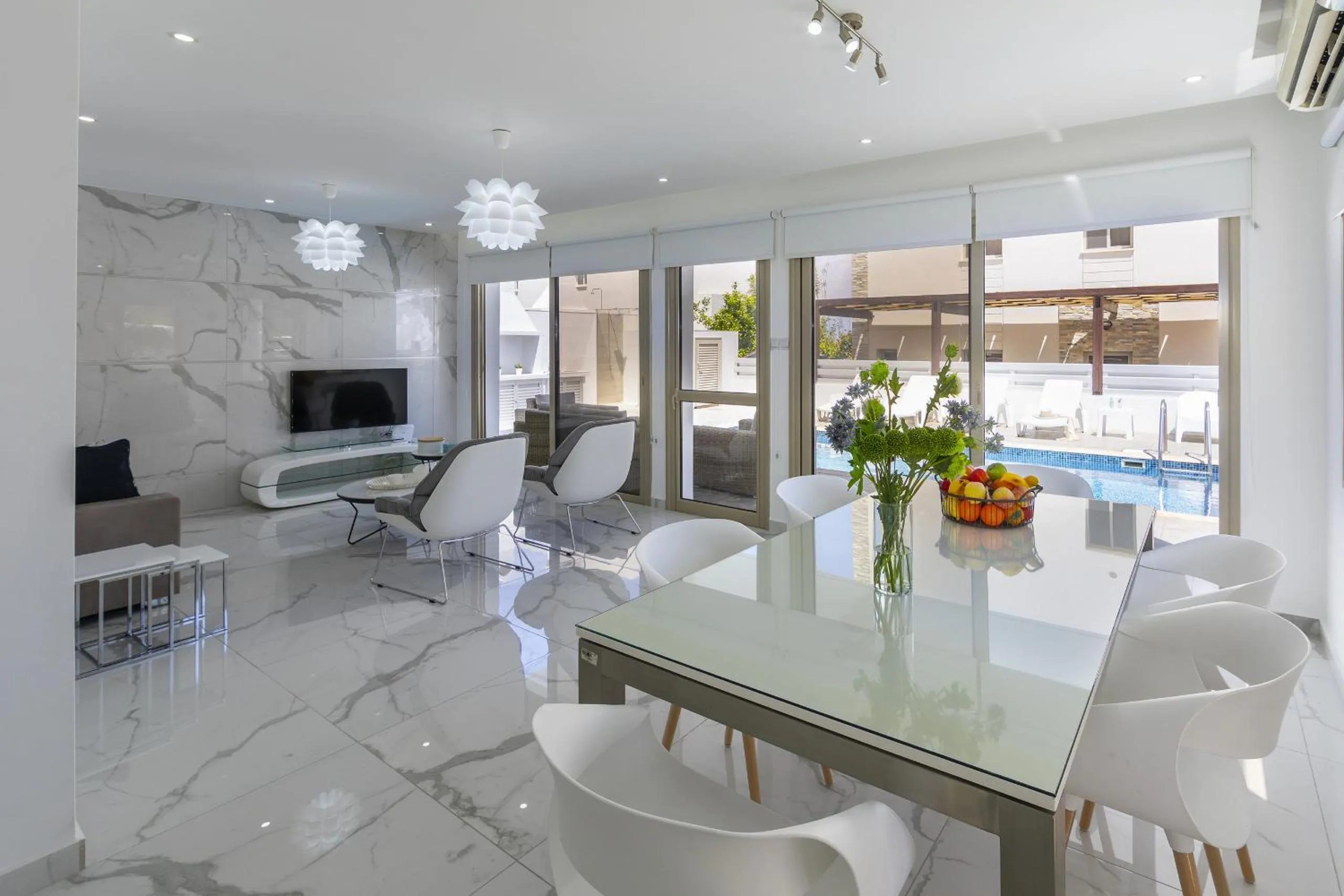 Communal lounge/ TV room in Protaras Sunrise Beach Villa 2