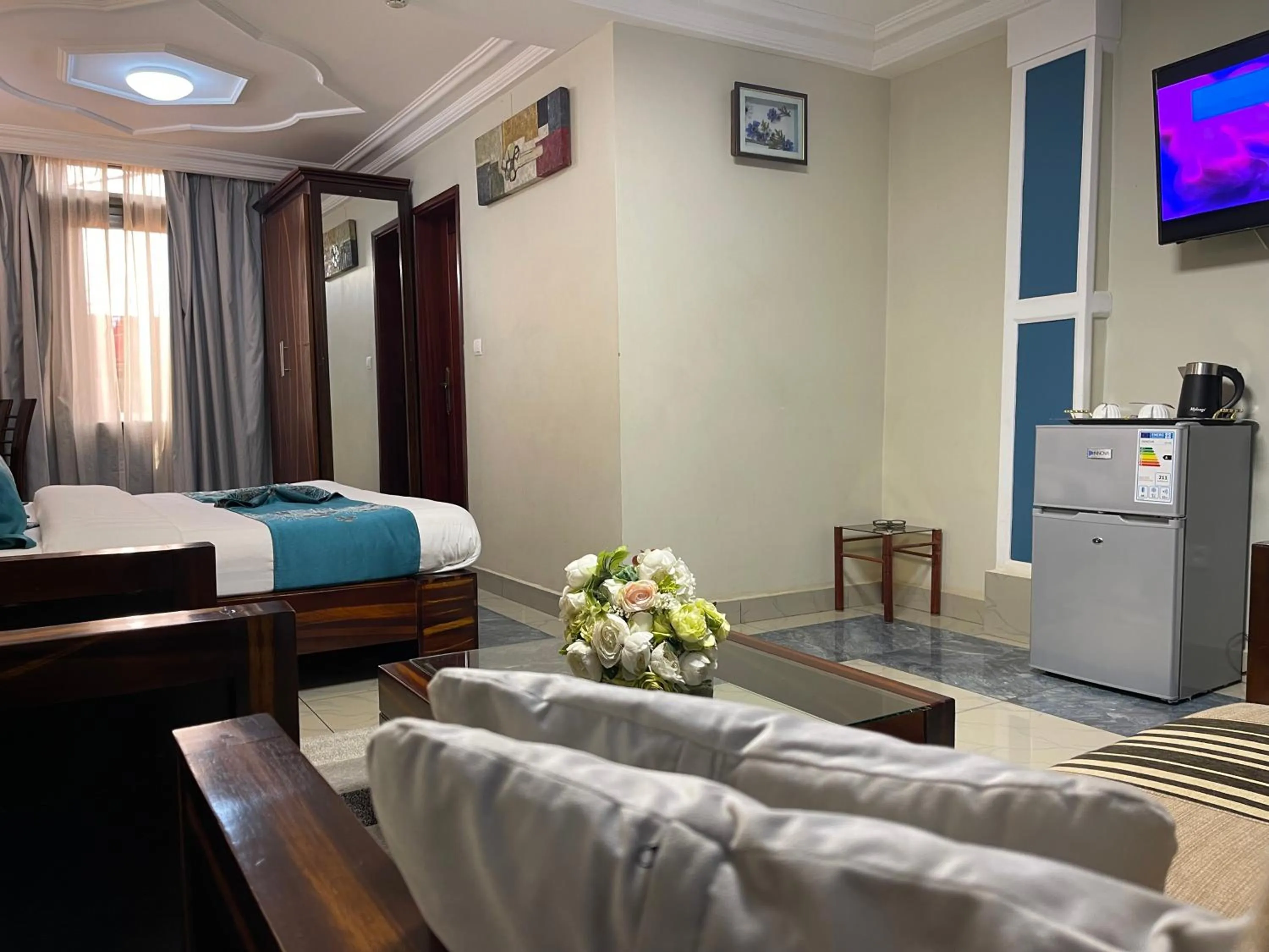 Bed in Hotel Le Kremlin Yaoundé