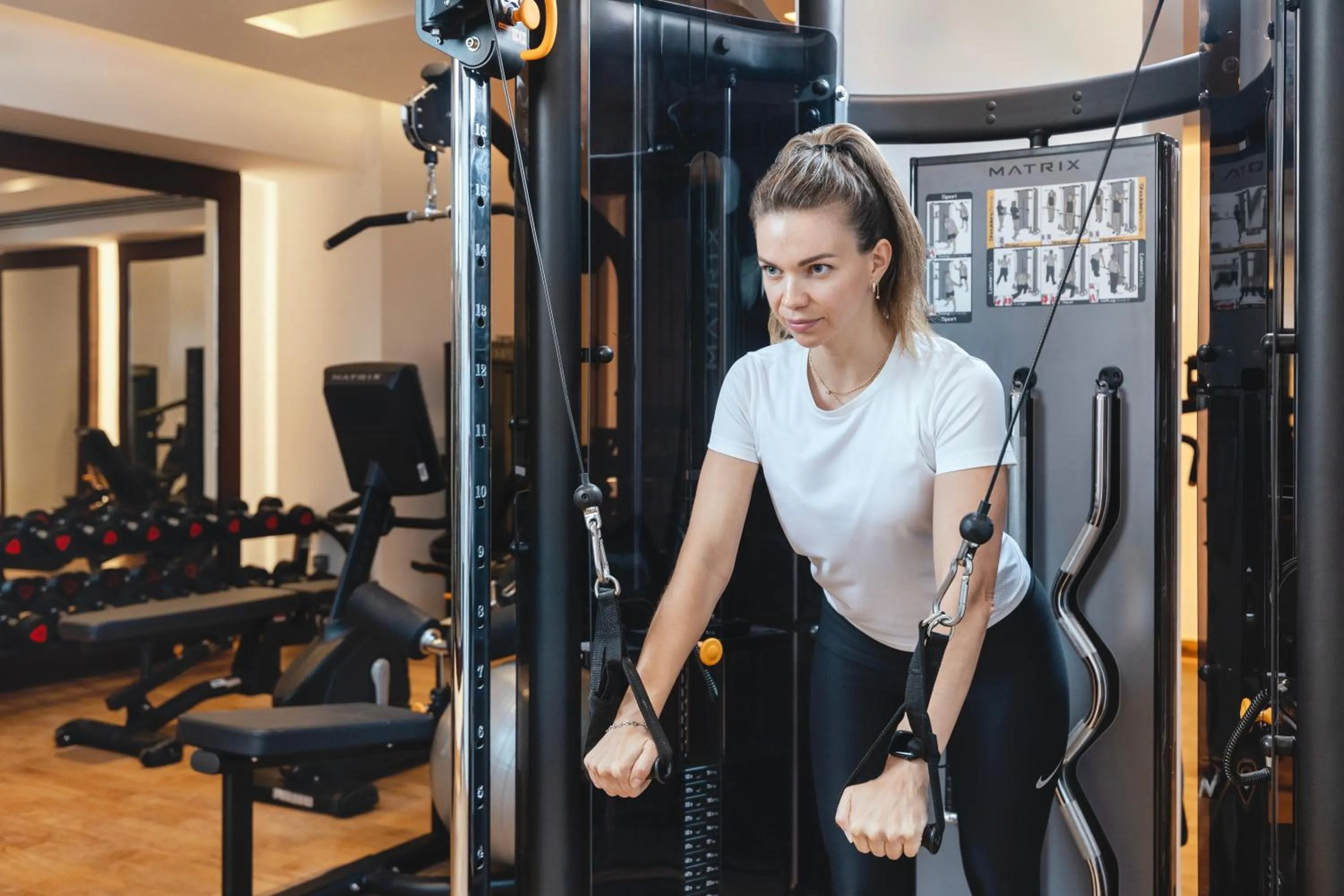 Fitness centre/facilities in Riviera Rayhaan by Rotana Doha