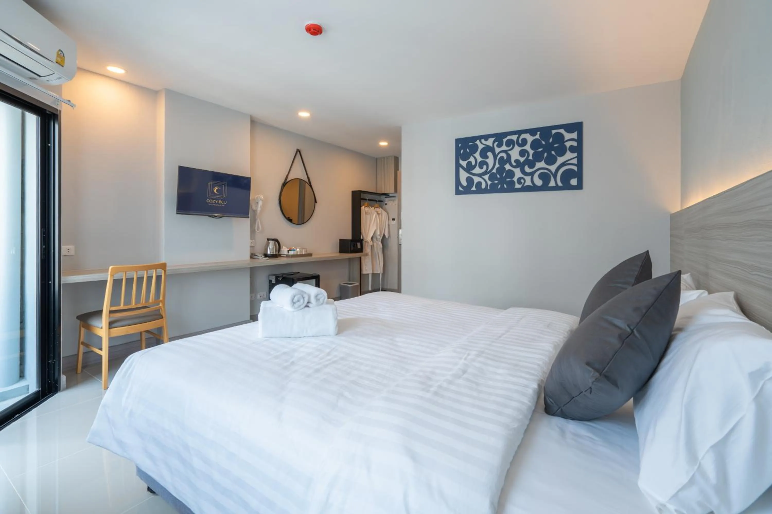 Bed in Cozy Blu Suvarnabhumi