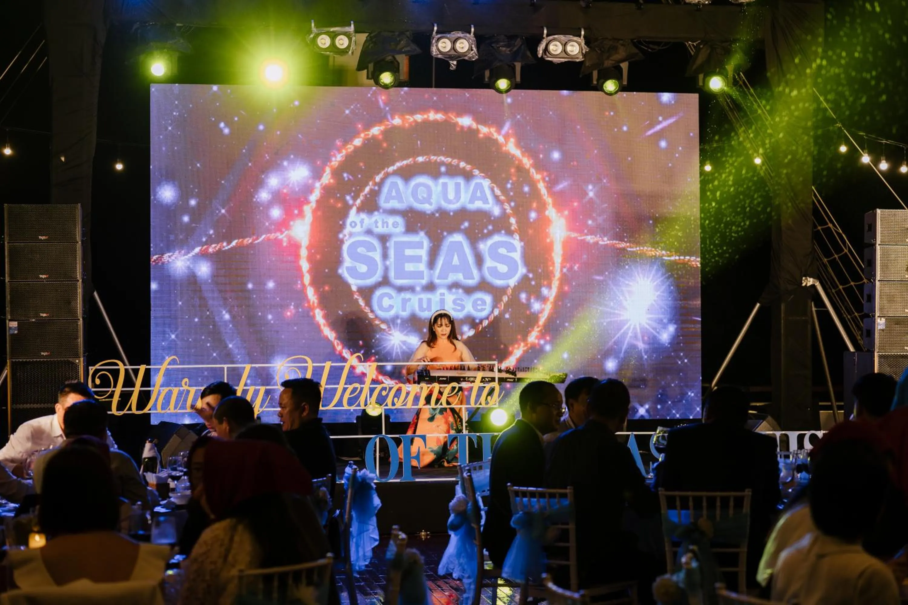 Communal lounge/ TV room in Aqua Of The Seas Cruise Halong by AHG