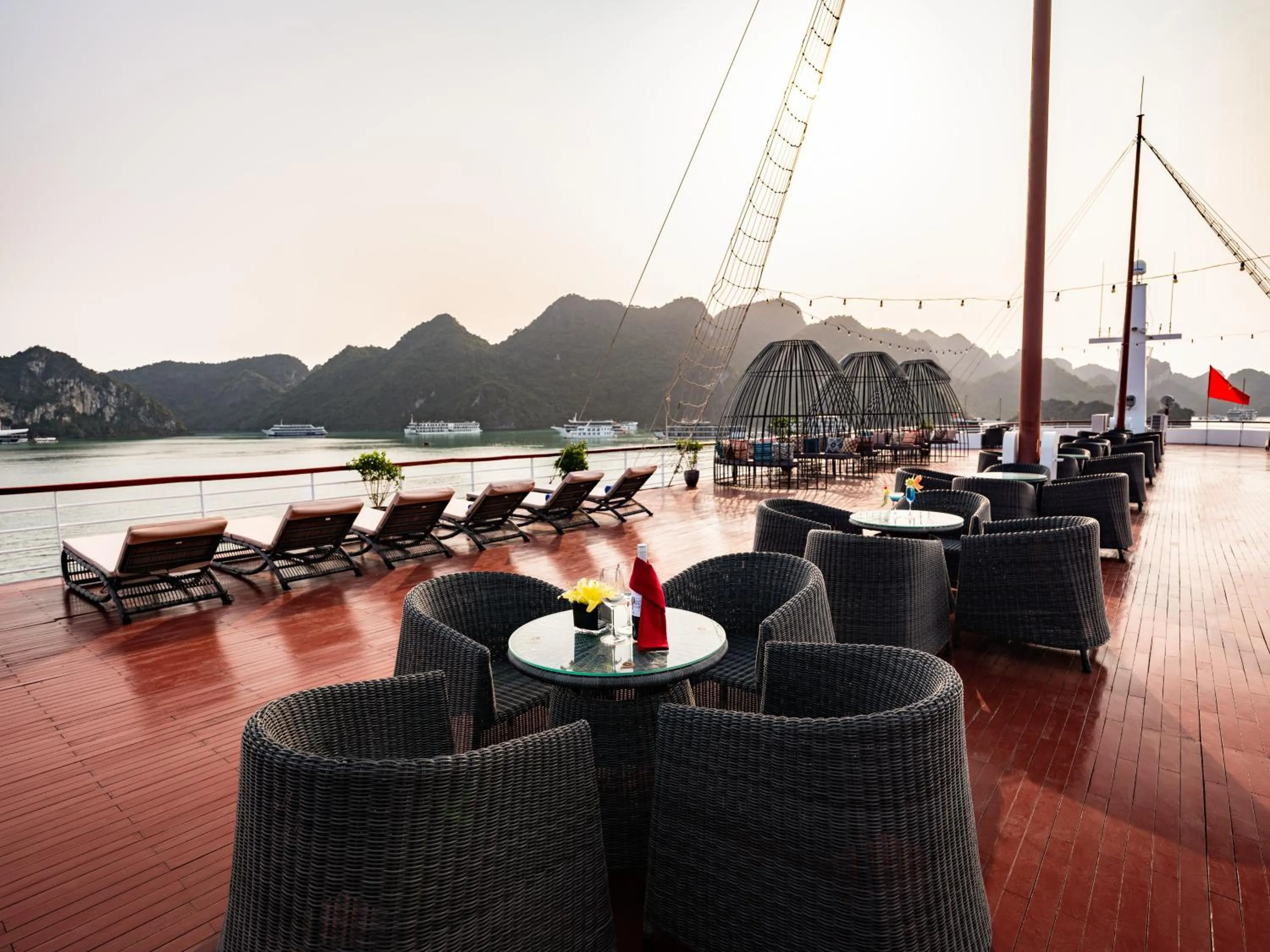 sunbed in Aqua Of The Seas Cruise Halong by AHG