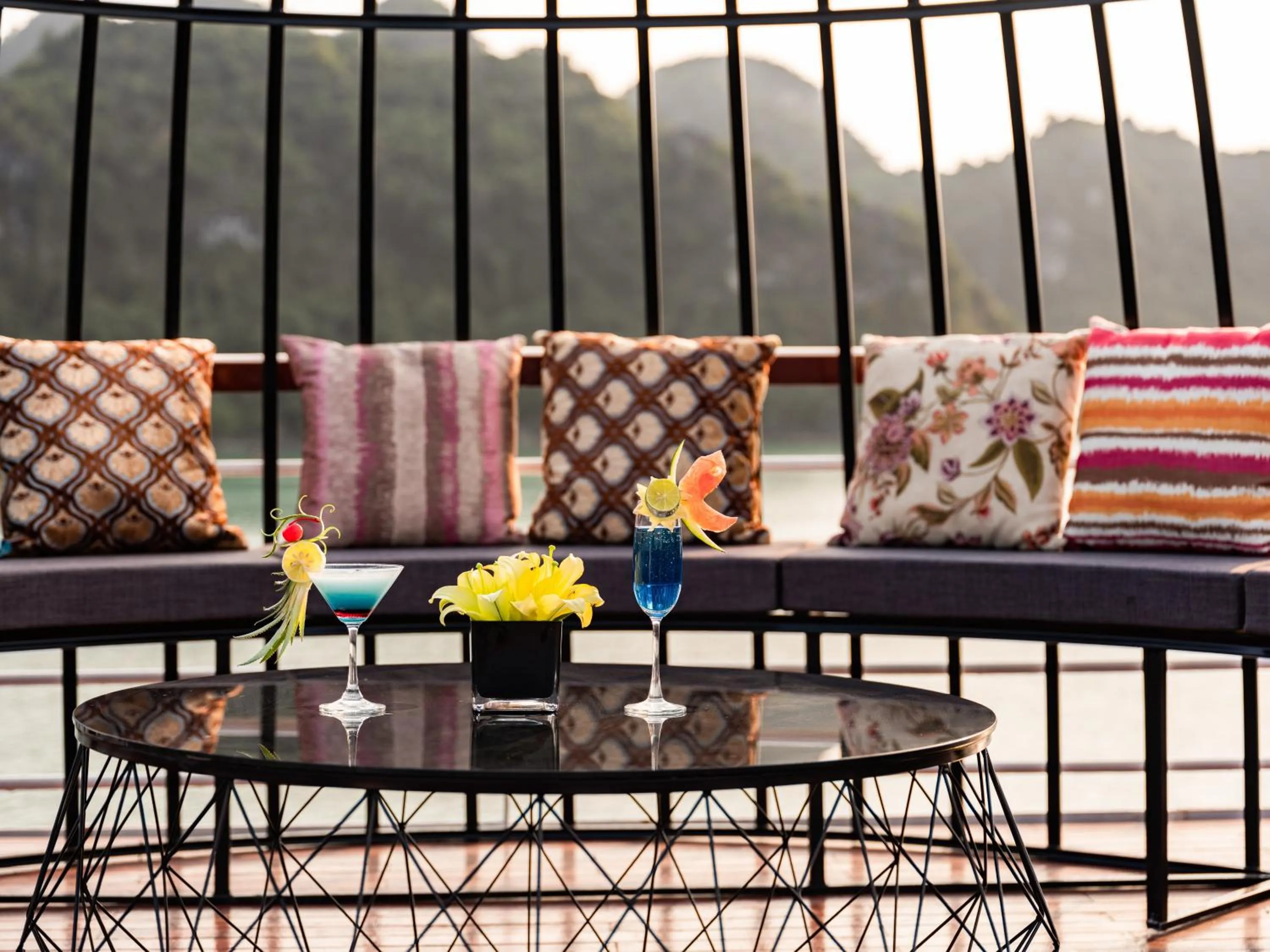 Seating area in Aqua Of The Seas Cruise Halong by AHG