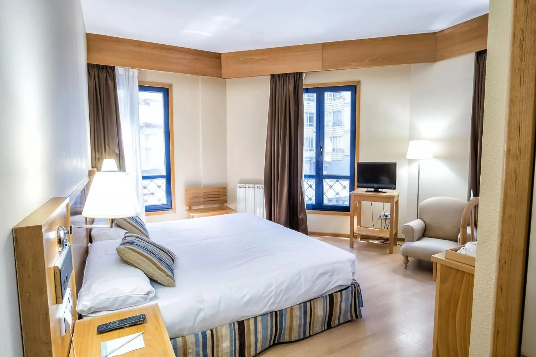 Bed in Hotel Alda Castelao