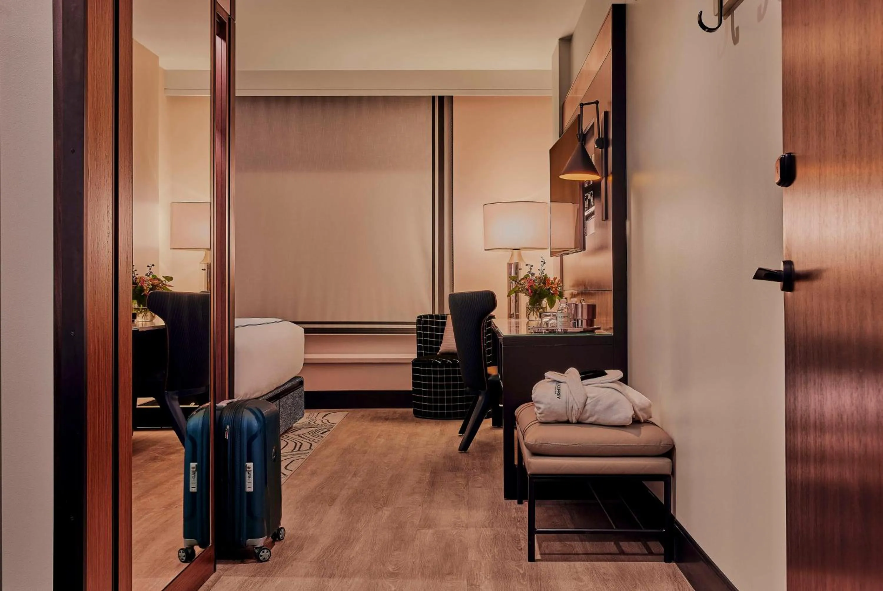 Bedroom in The Godfrey Detroit, Curio Collection By Hilton