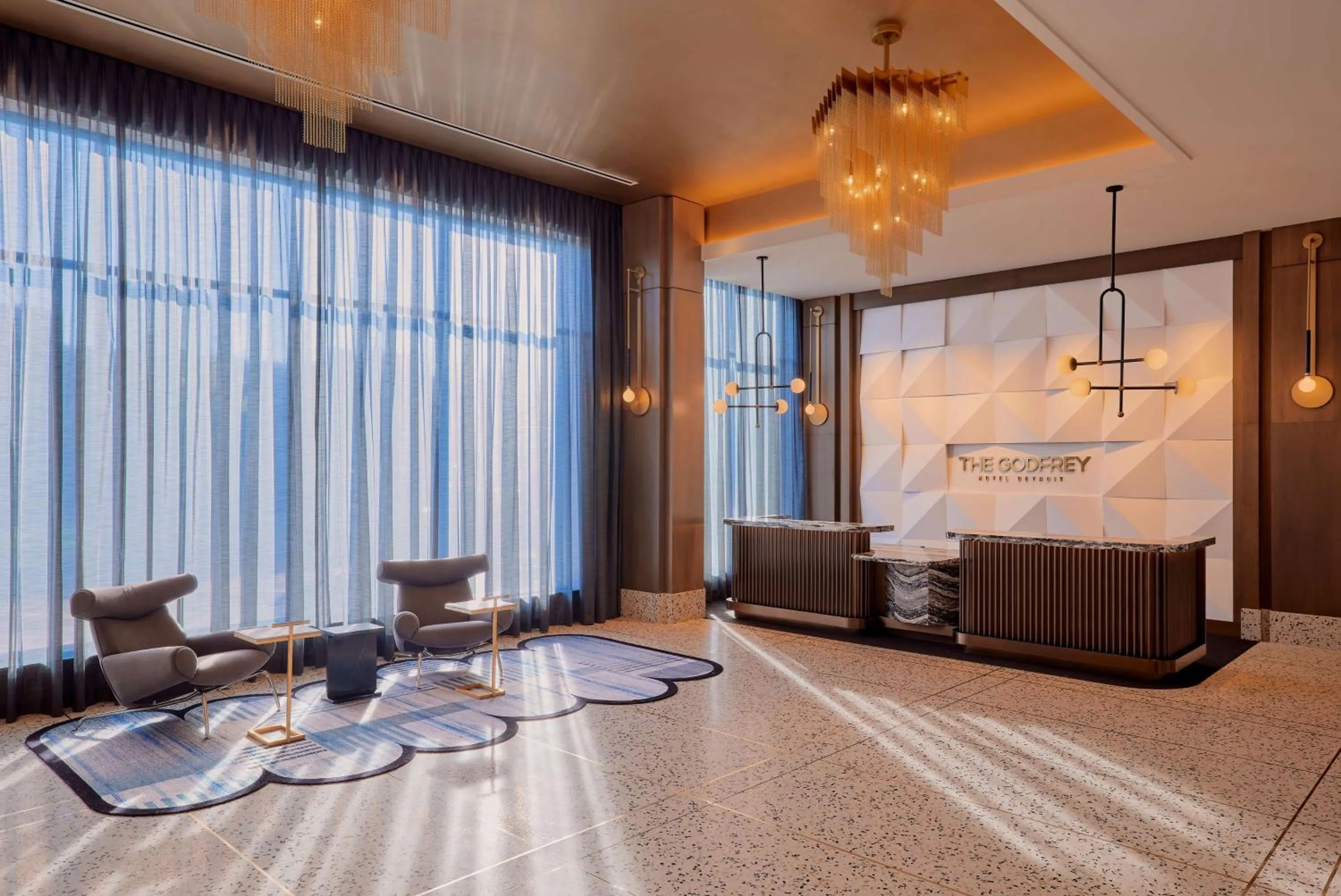 Lobby or reception in The Godfrey Detroit, Curio Collection By Hilton