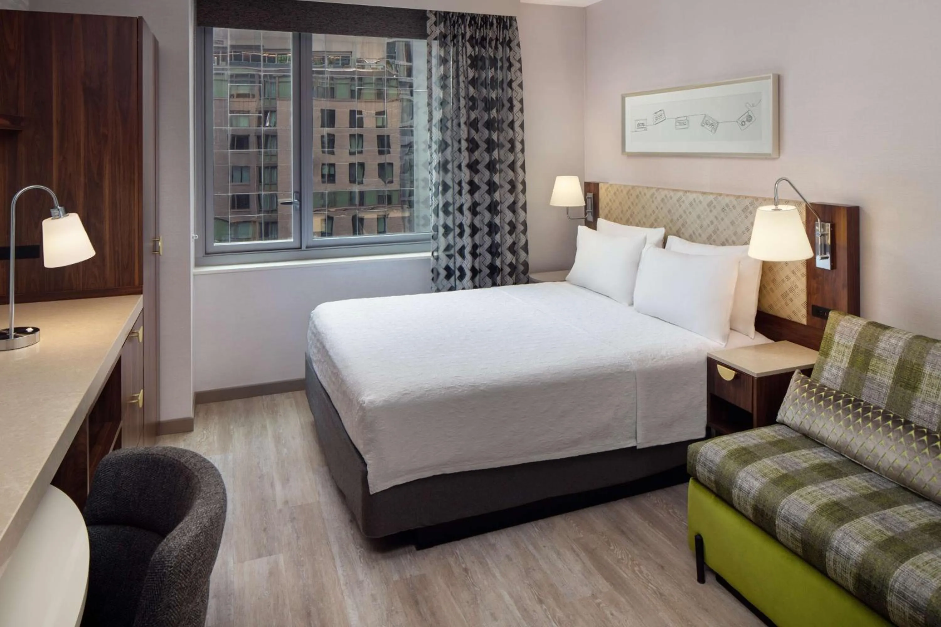 Bed in Home2 Suites By Hilton New York Times Square