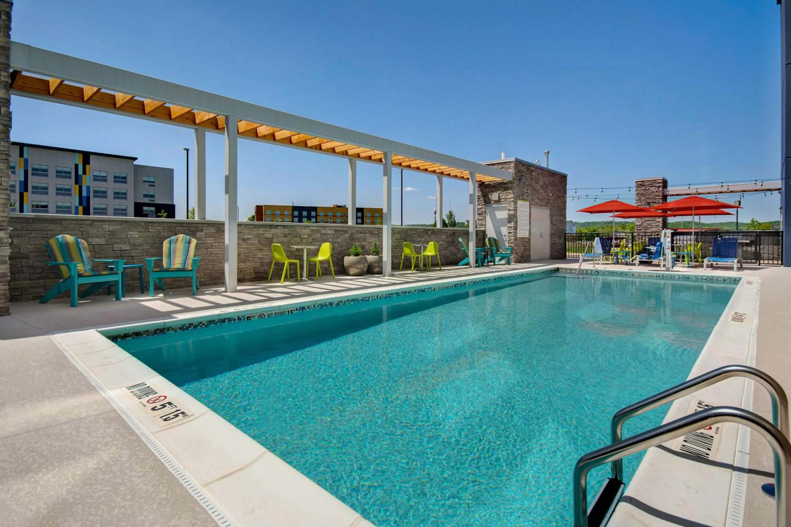 Pool view in Home2 Suites By Hilton Shepherdsville Louisville South