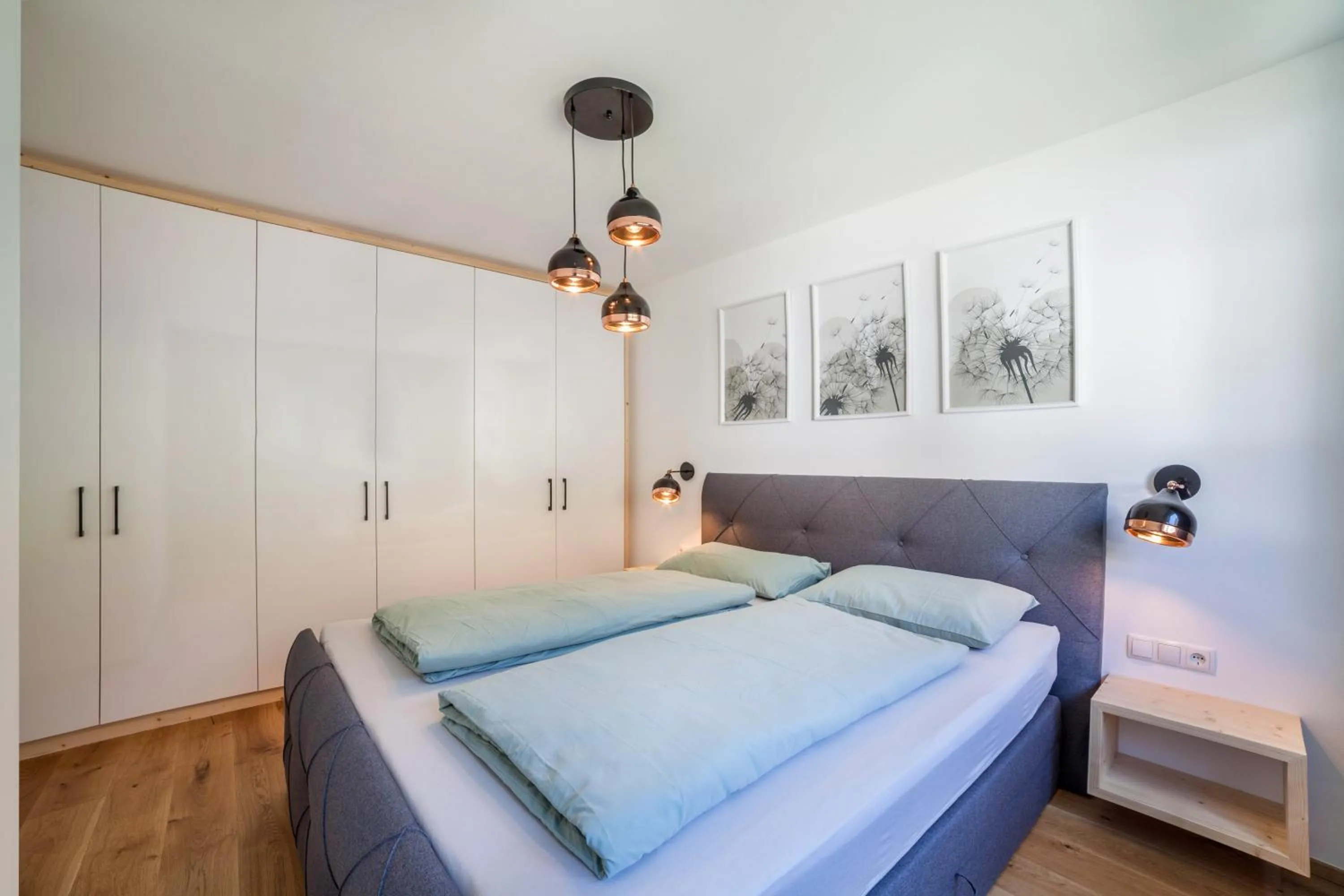 Living room, Bed in Apartment Sankt Martin