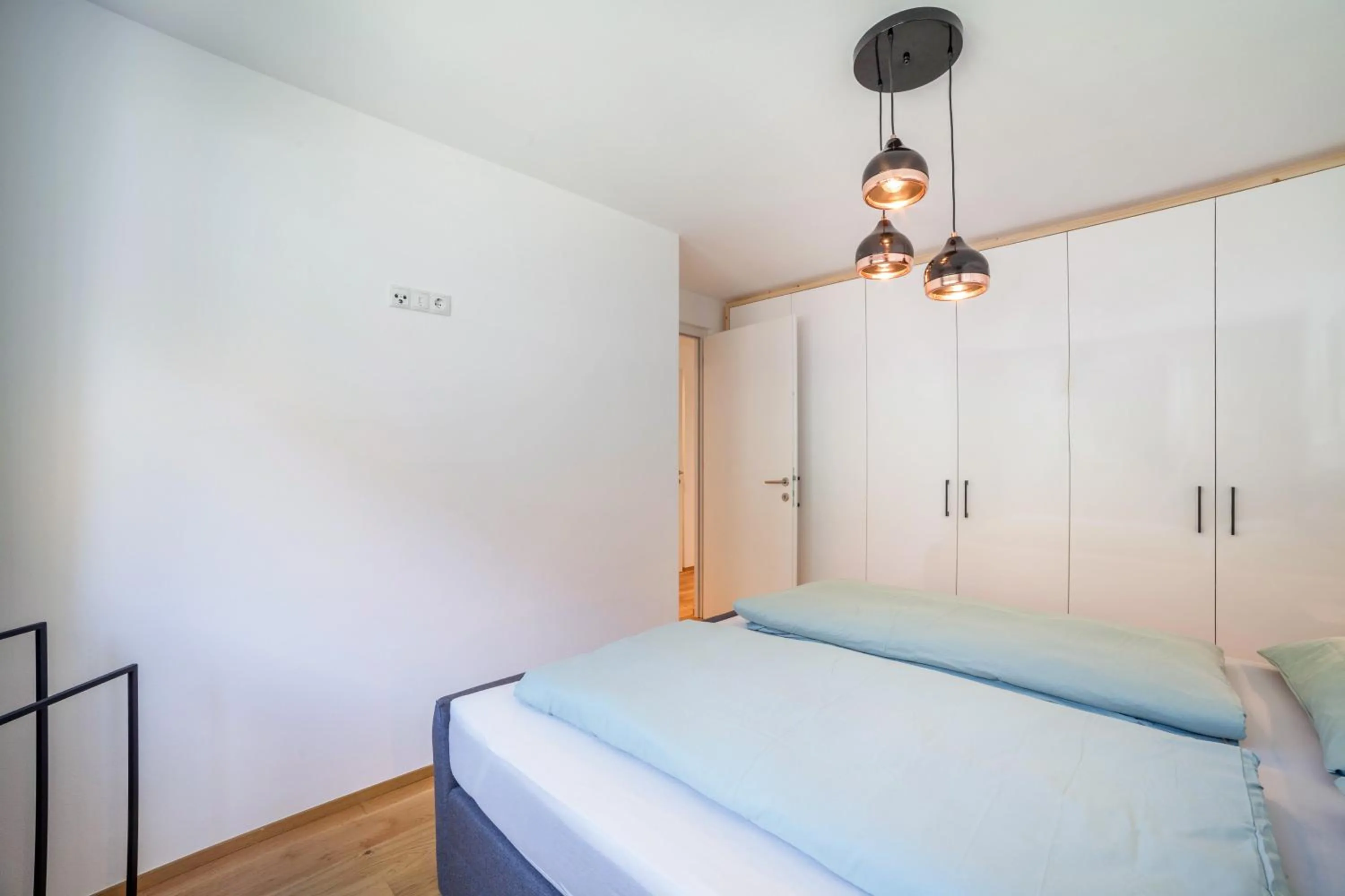 Living room, Bed in Apartment Sankt Martin