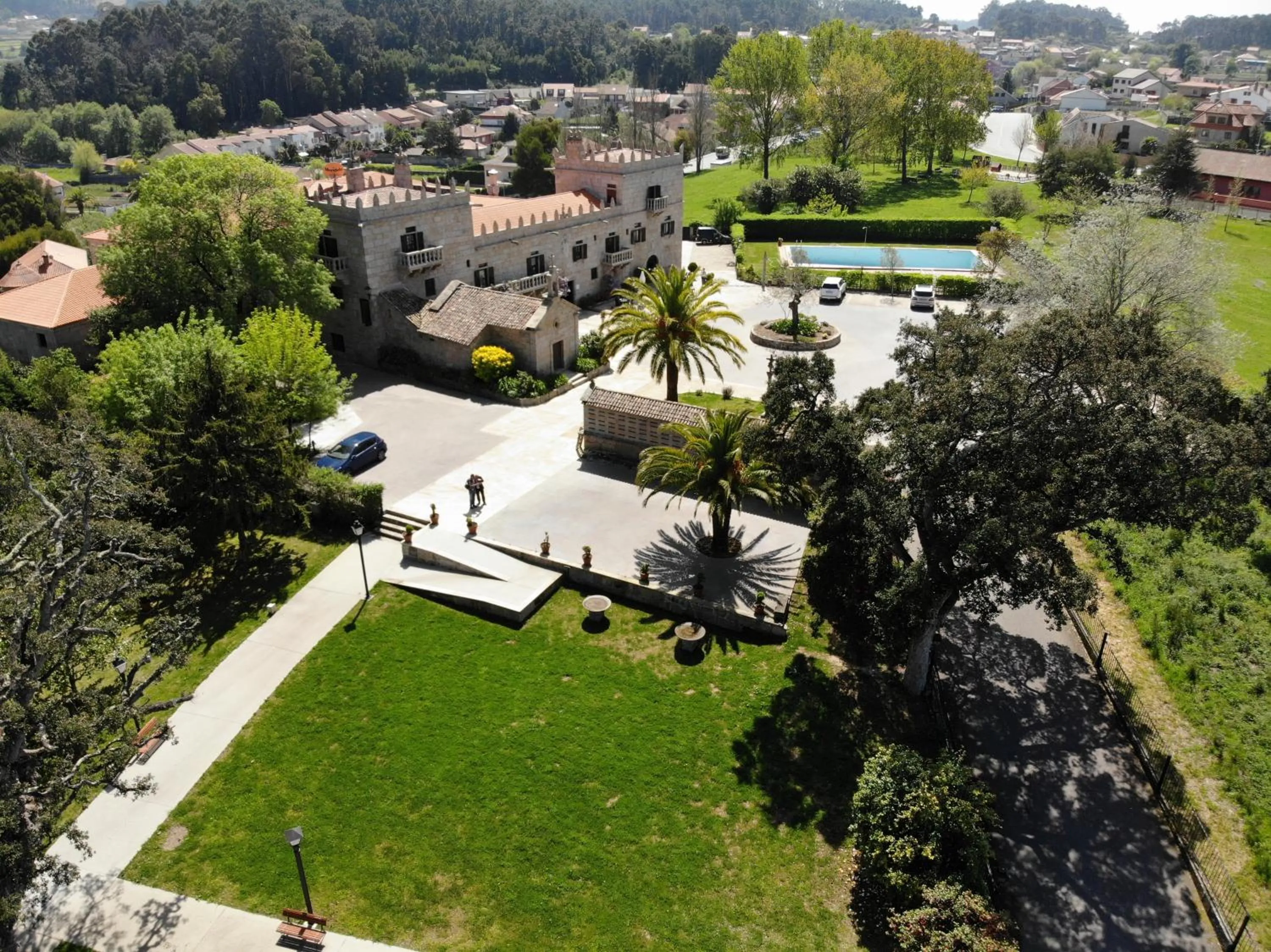 Bird's eye view in Hotel Pazo O Rial