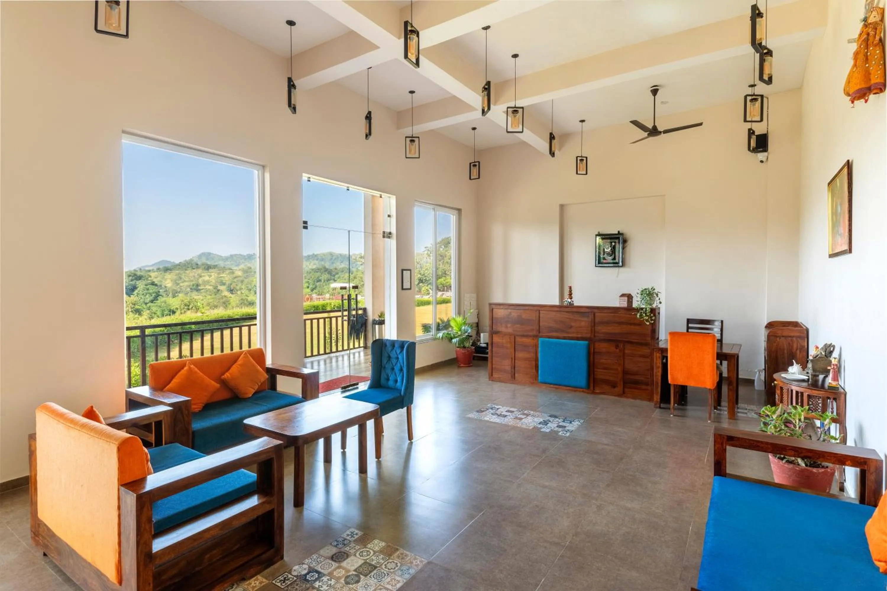 Lobby or reception in Kumbhal Exotica Resort Kumbhalgarh