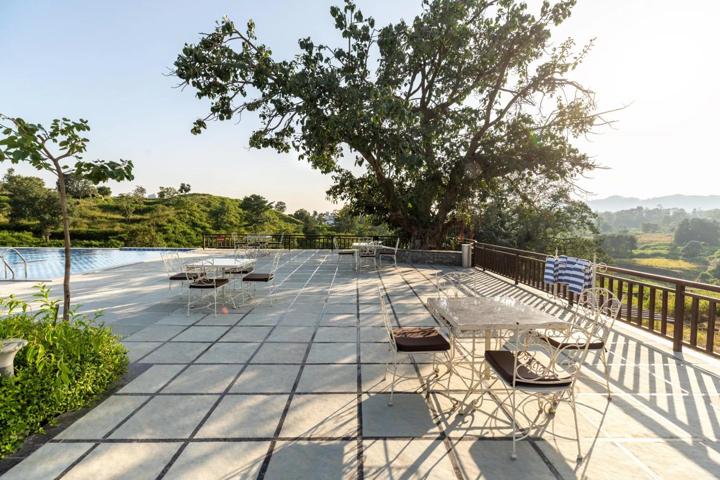 Seating area in Kumbhal Exotica Resort Kumbhalgarh