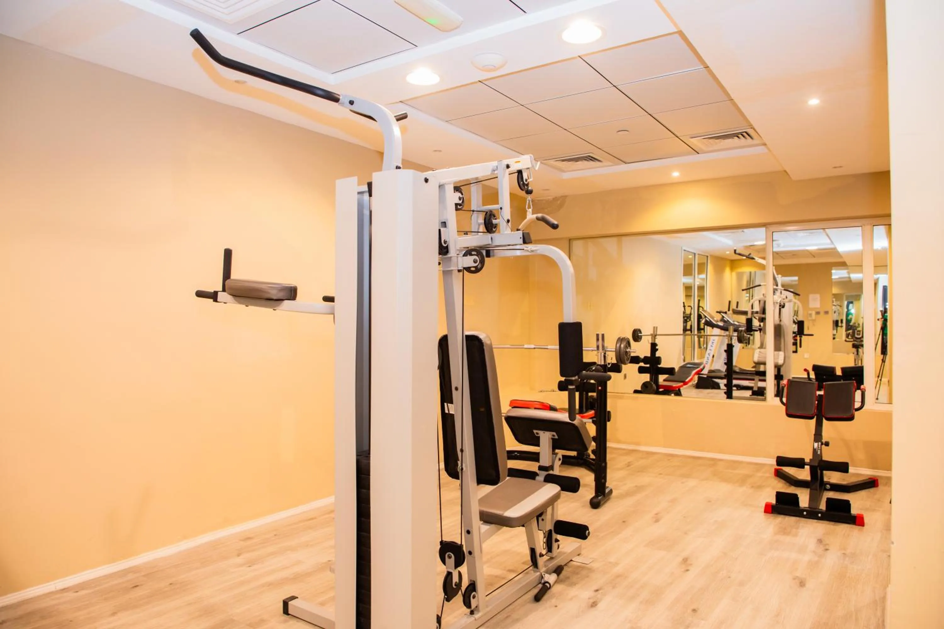 Fitness centre/facilities in The Saj Hotel