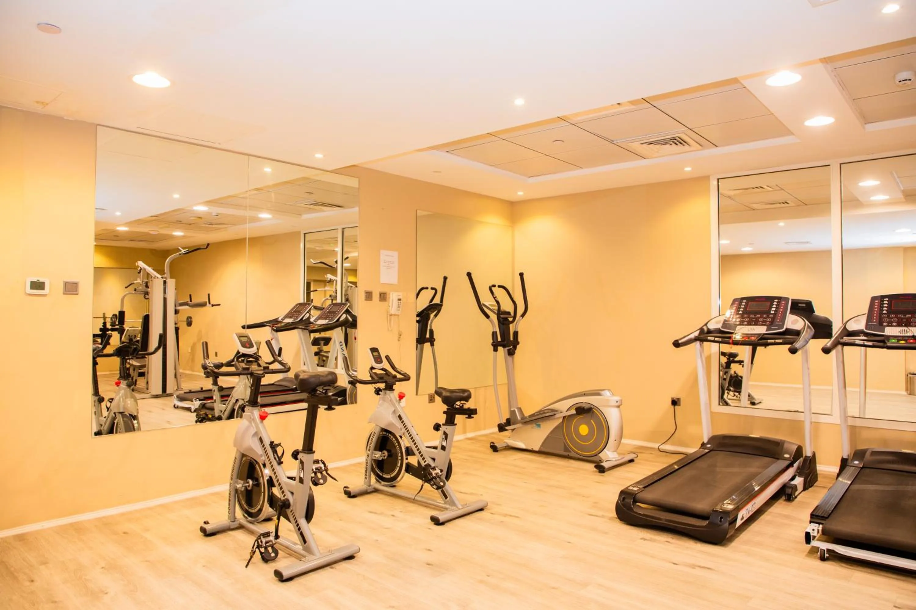 Fitness centre/facilities in The Saj Hotel