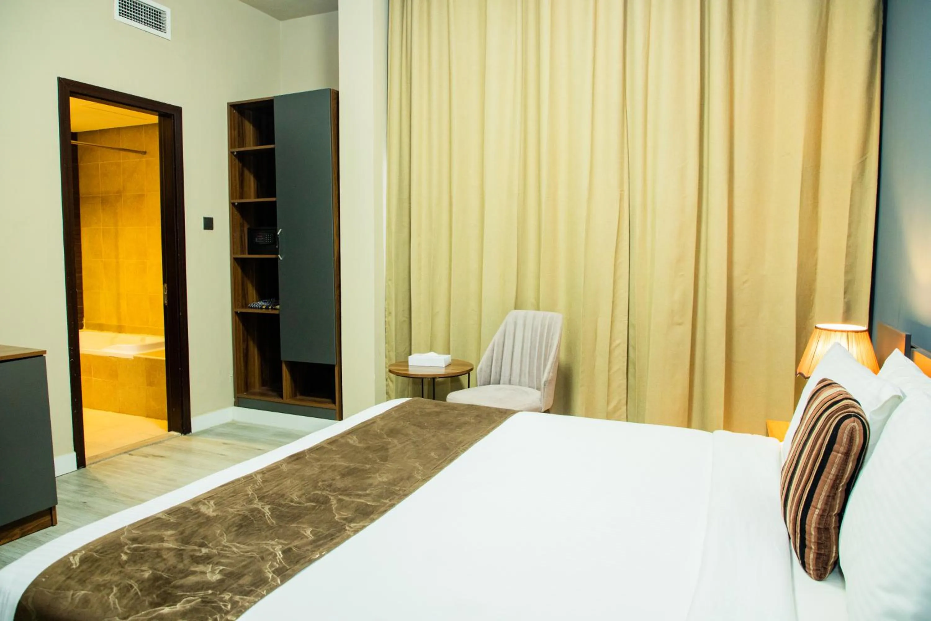 Bed in The Saj Hotel