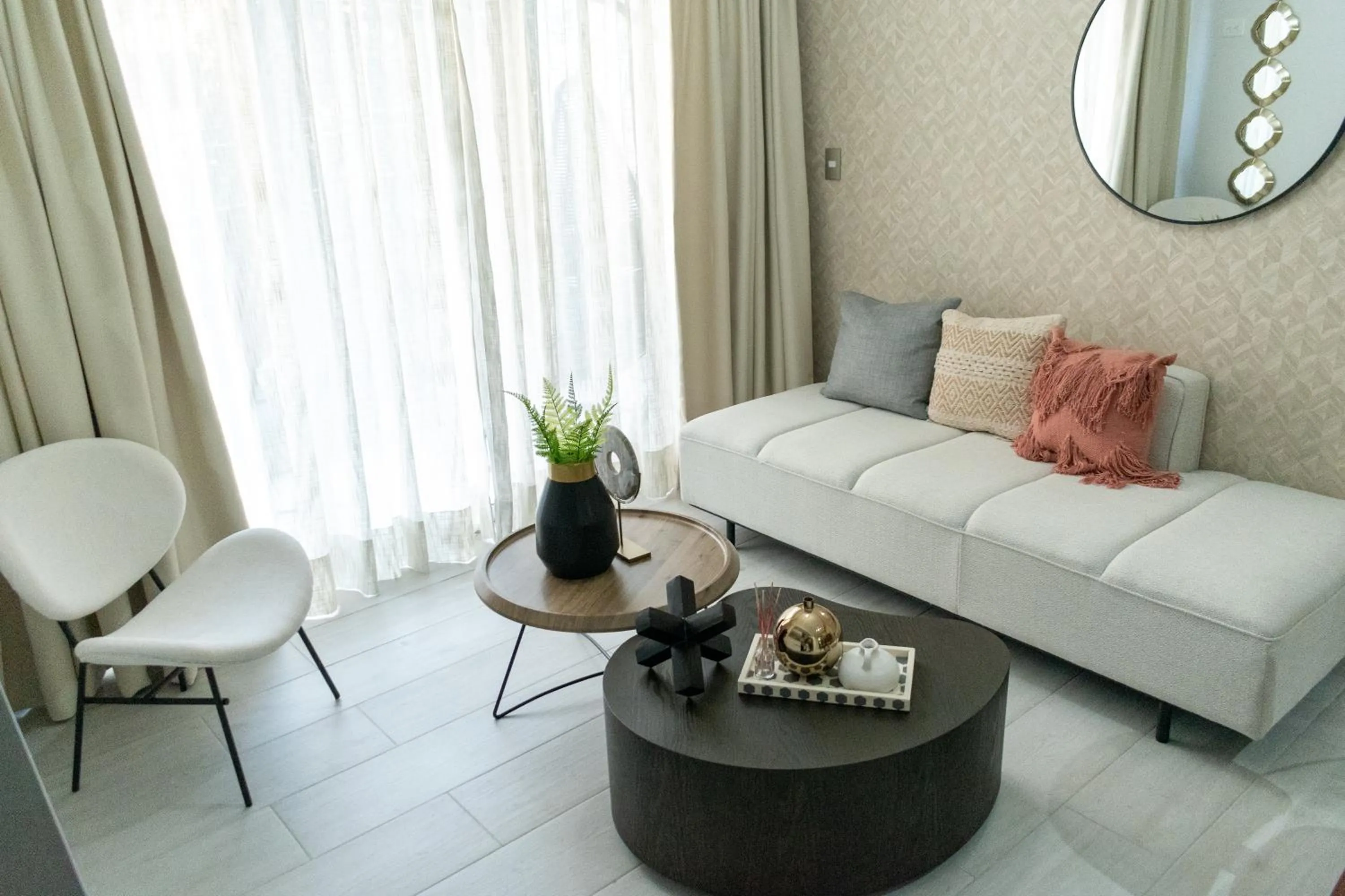 Living room, Bed in Brickell Apart Hotel