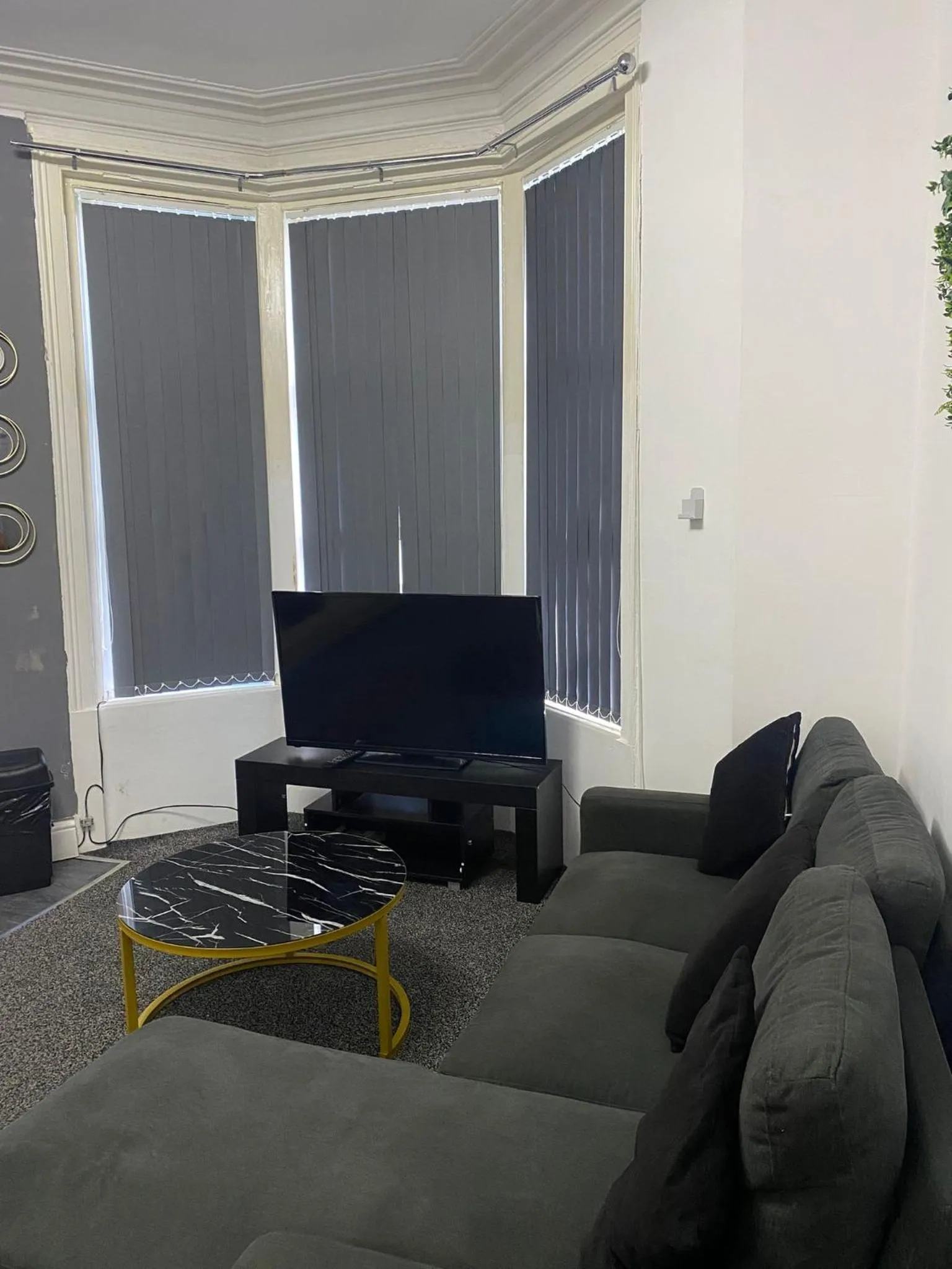 Living room in Black Ocean Holiday Apartments