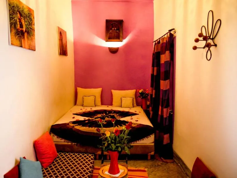 Bed in riad dar saba shika
