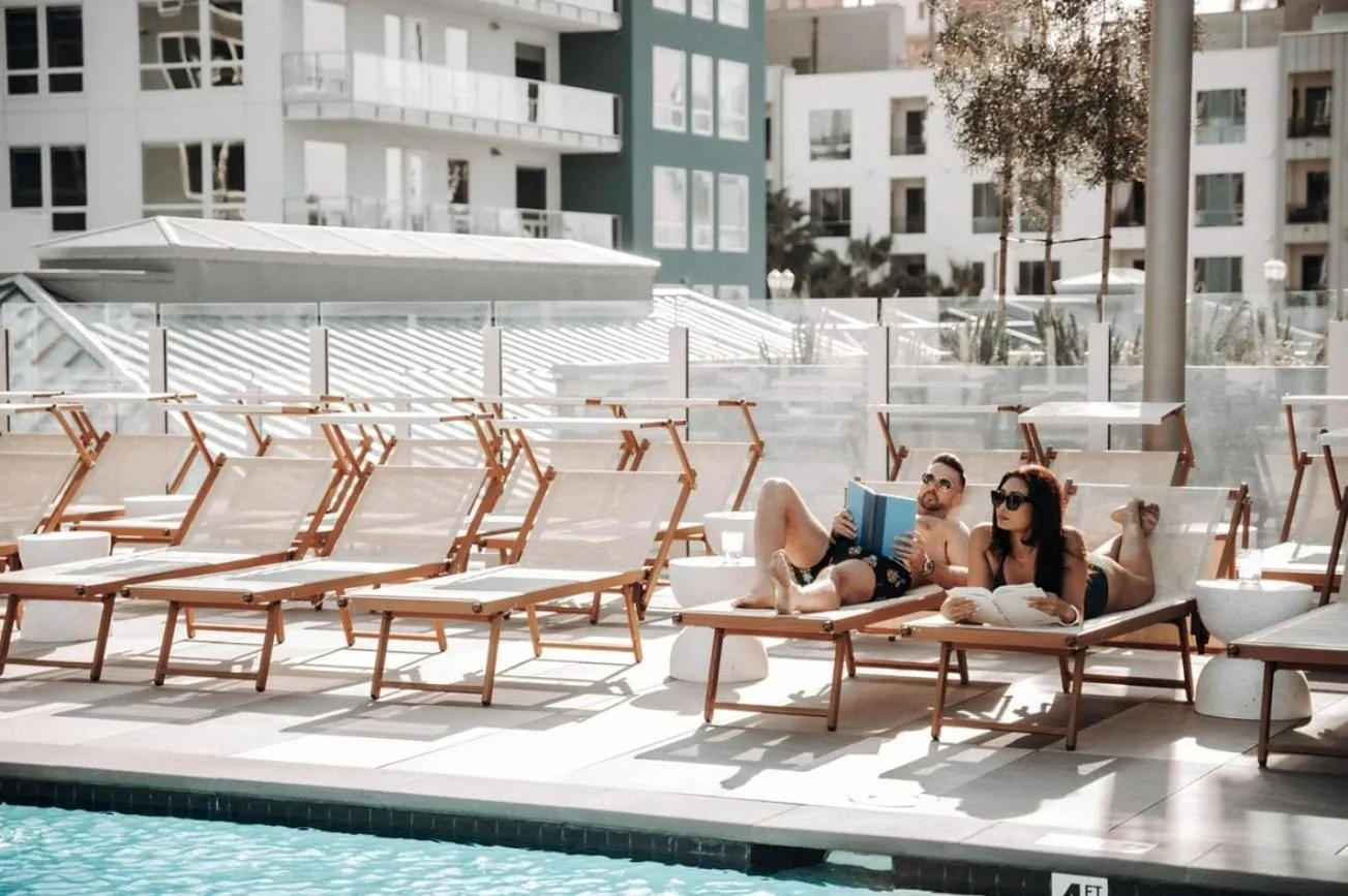 sunbed in Level Long Beach - East Village