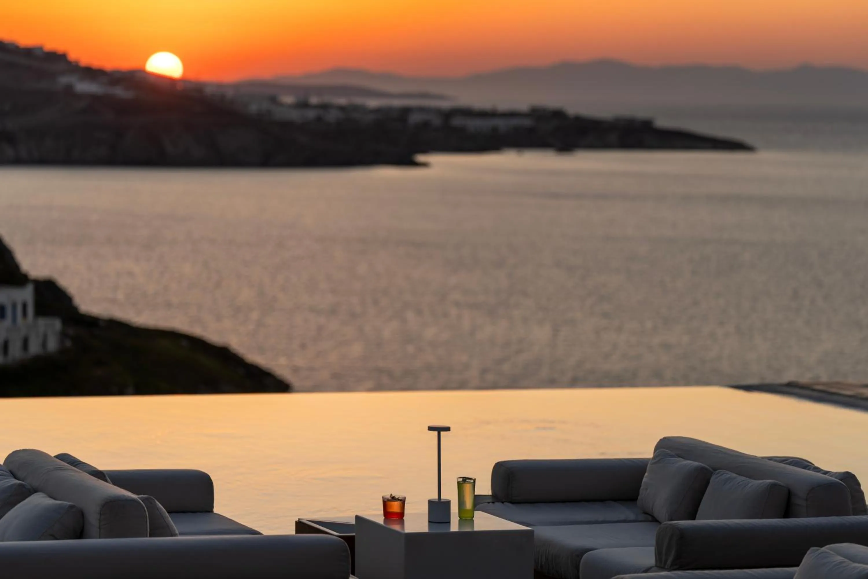 Seating area in Bill&Coo Mykonos-The Leading Hotels of the World