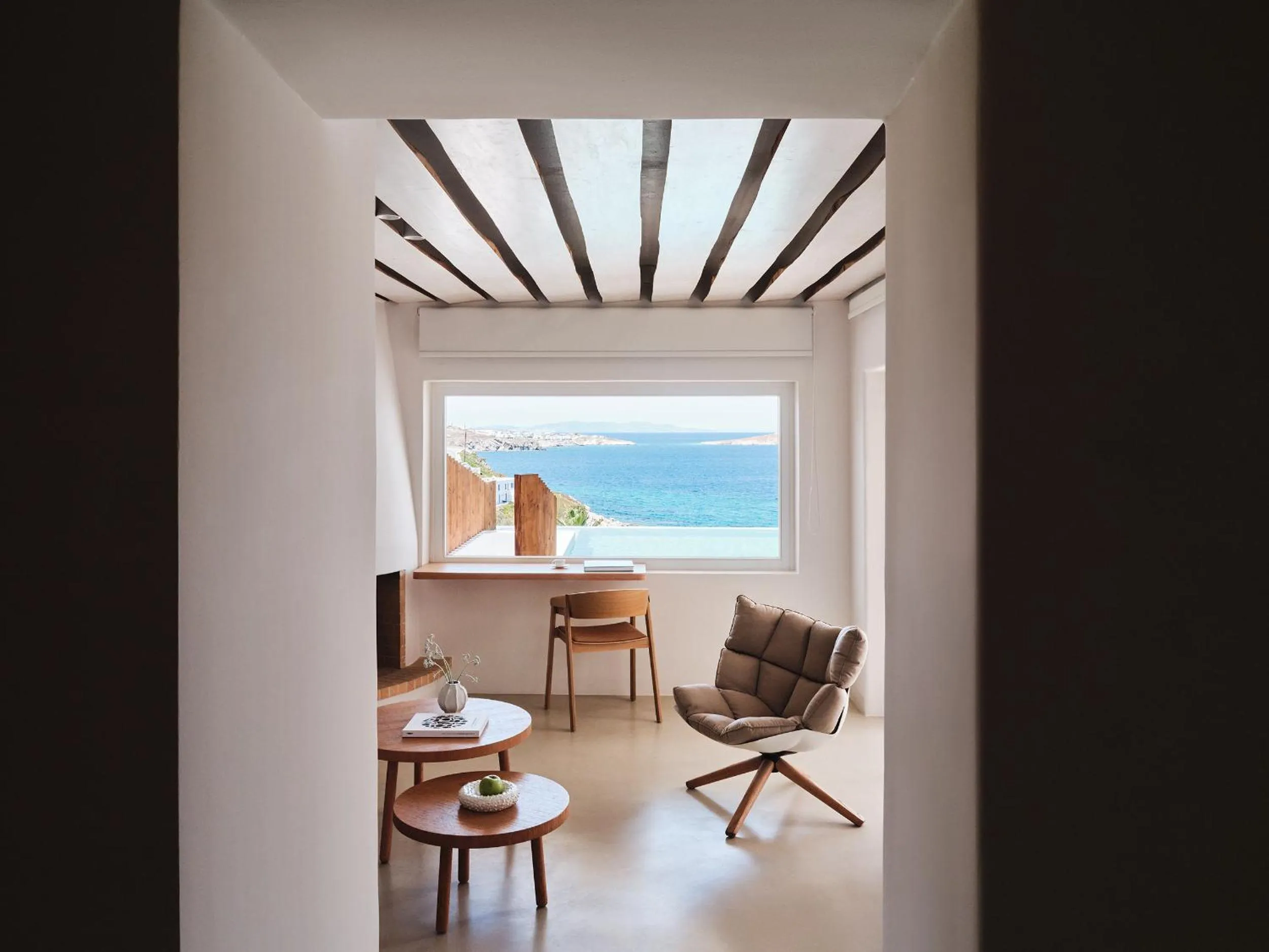 Seating area in Bill&Coo Mykonos-The Leading Hotels of the World