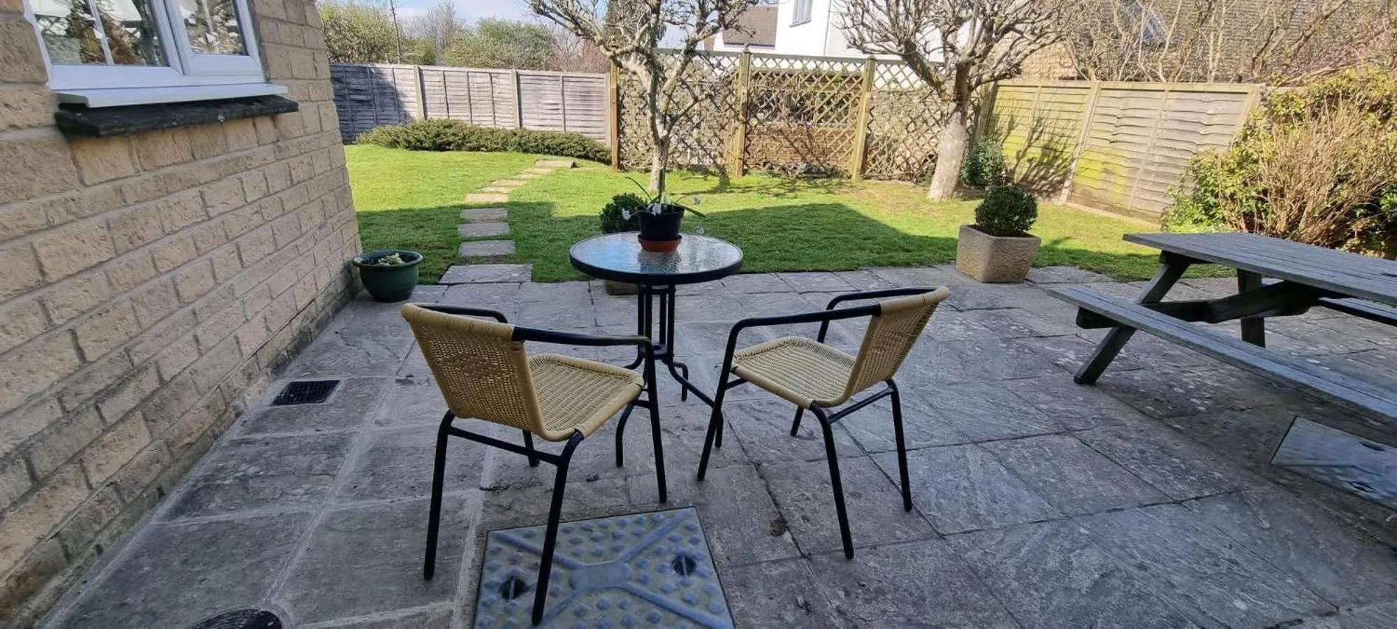 Patio in Yew Tree House
