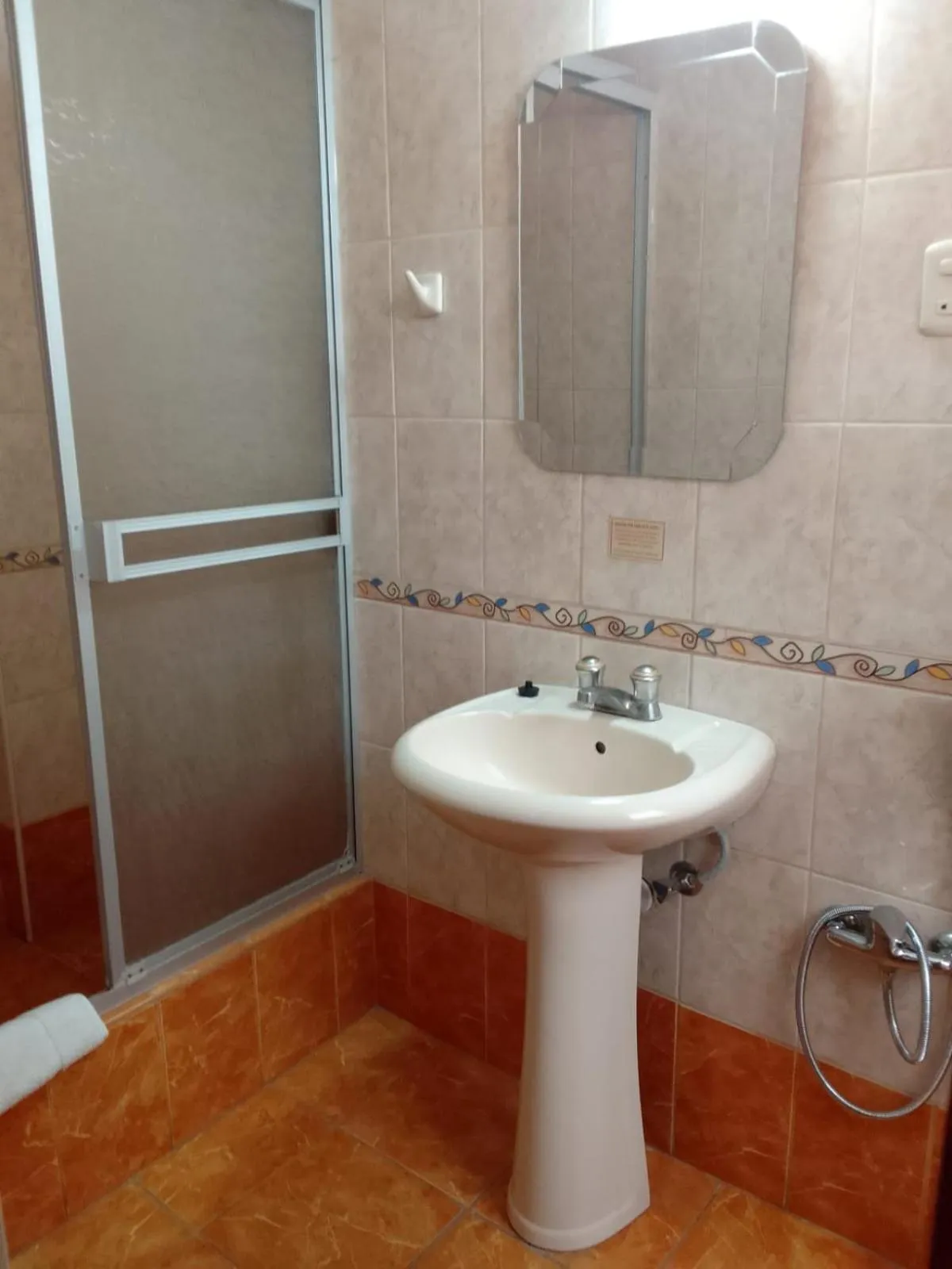 Shower in Xima Central Tacna