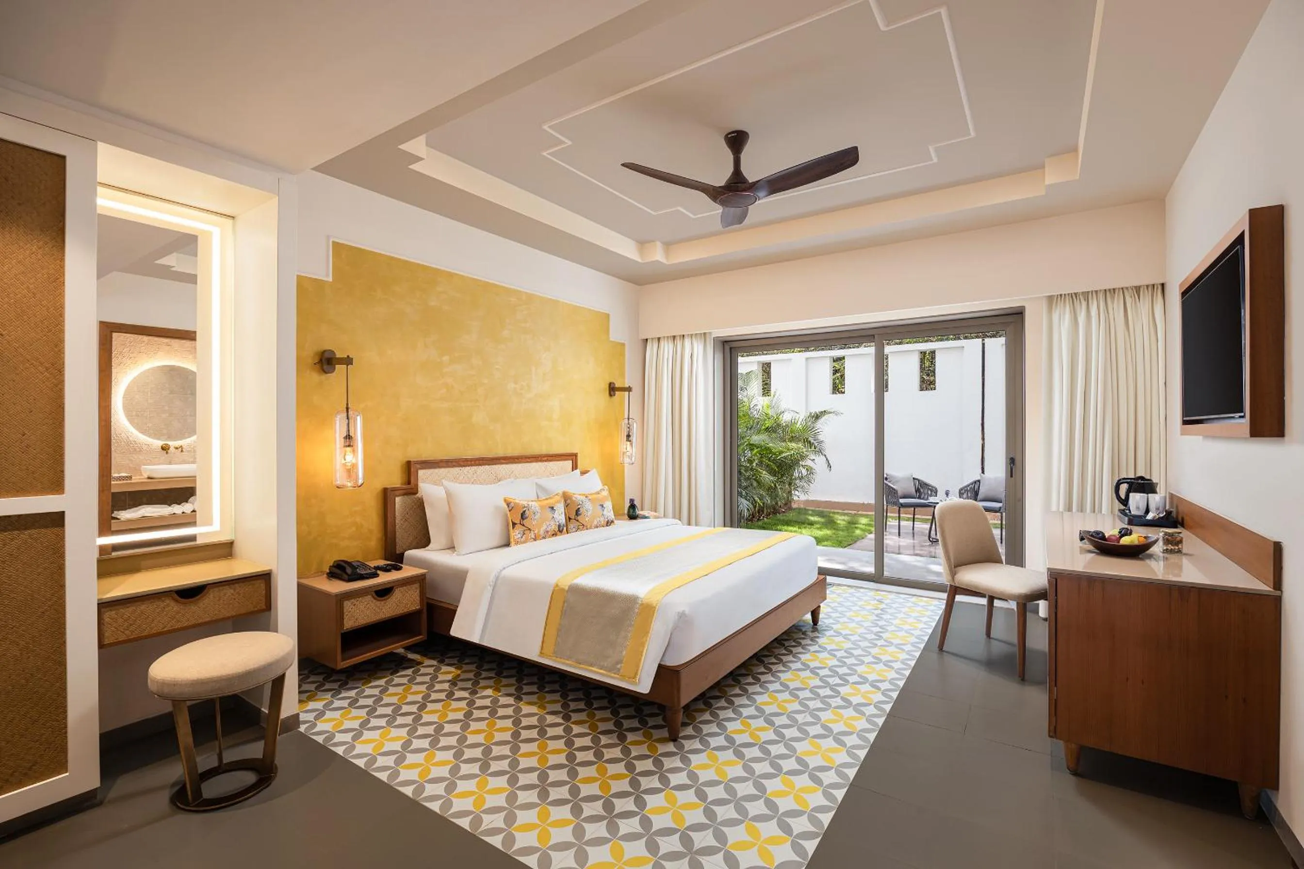 Bed in The Yellow House, Goa - IHCL SeleQtions
