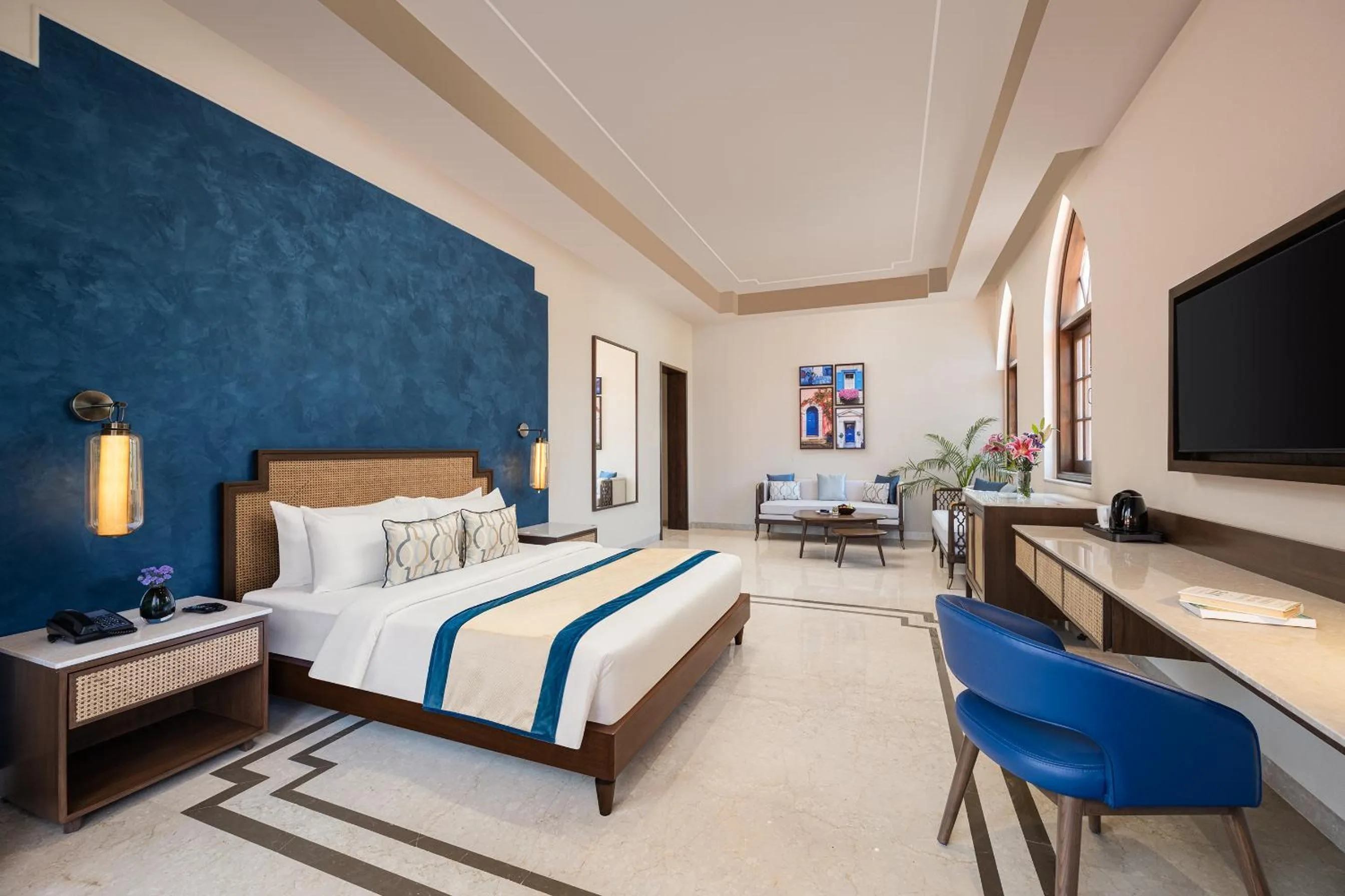 Bed in The Yellow House, Goa - IHCL SeleQtions