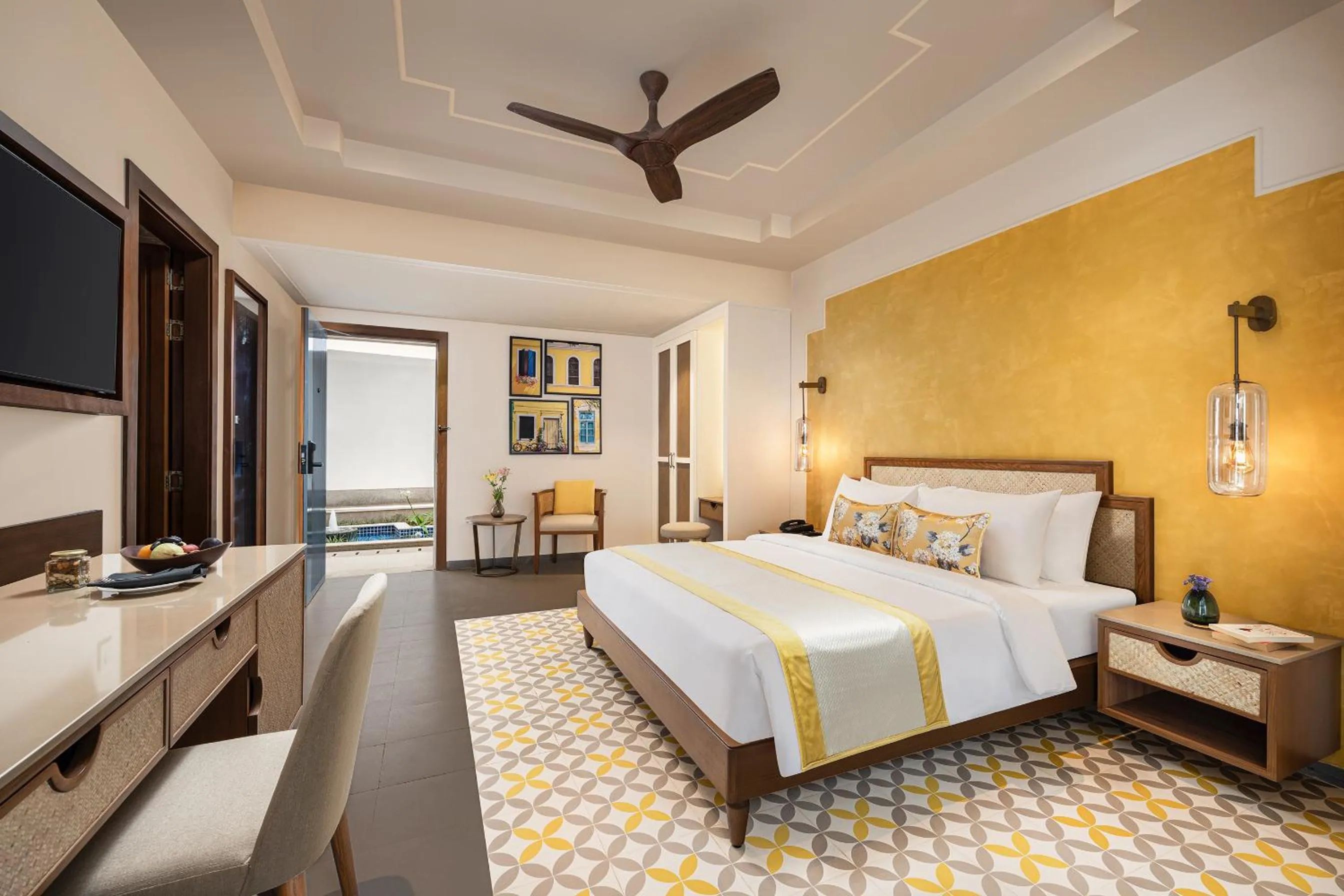 Bed in The Yellow House, Goa - IHCL SeleQtions