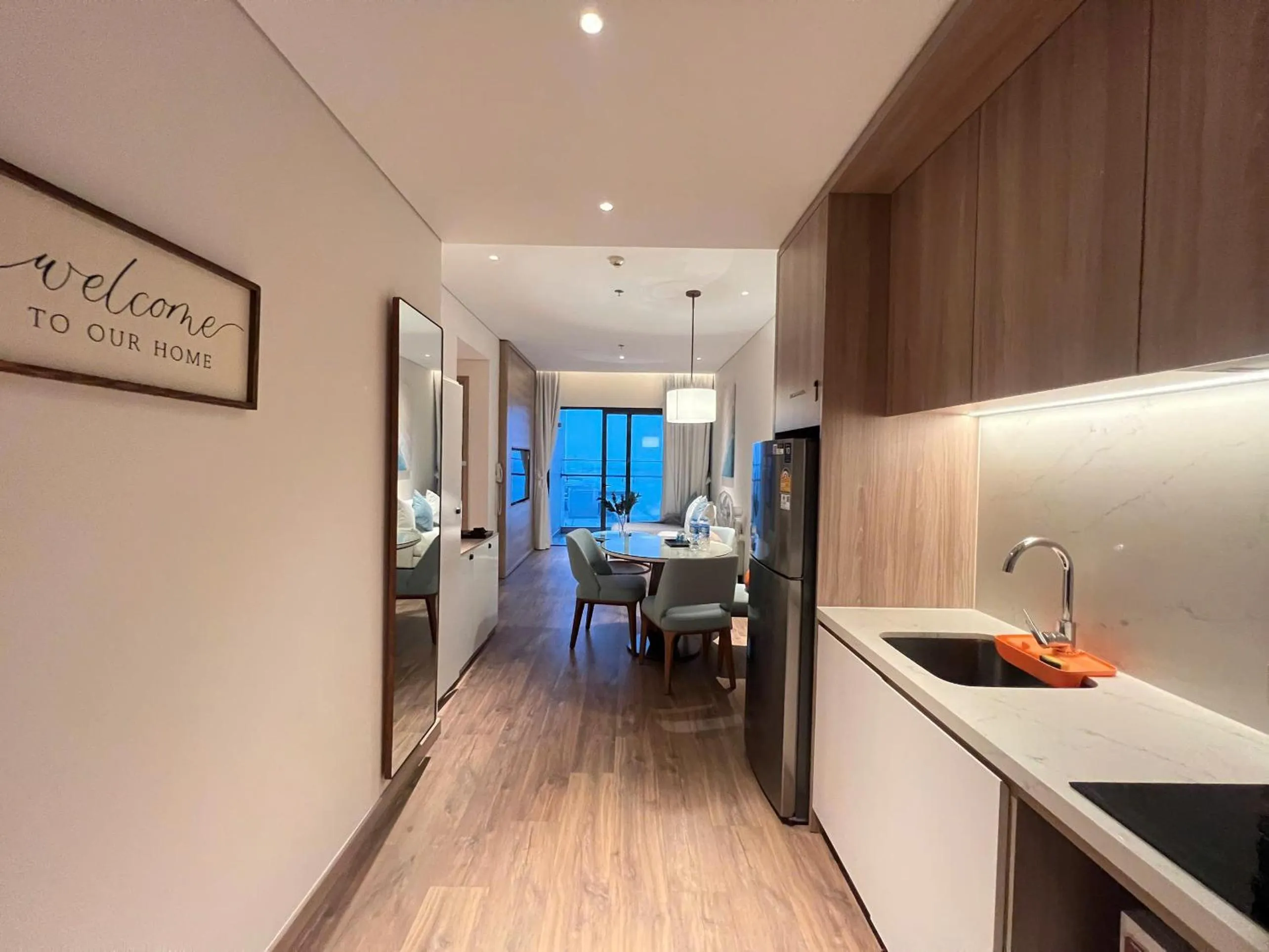 Kitchen or kitchenette in HB Serviced Apartment - Alacarte Hạ Long
